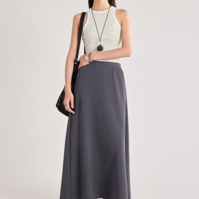 Neoprene A-line Skirt