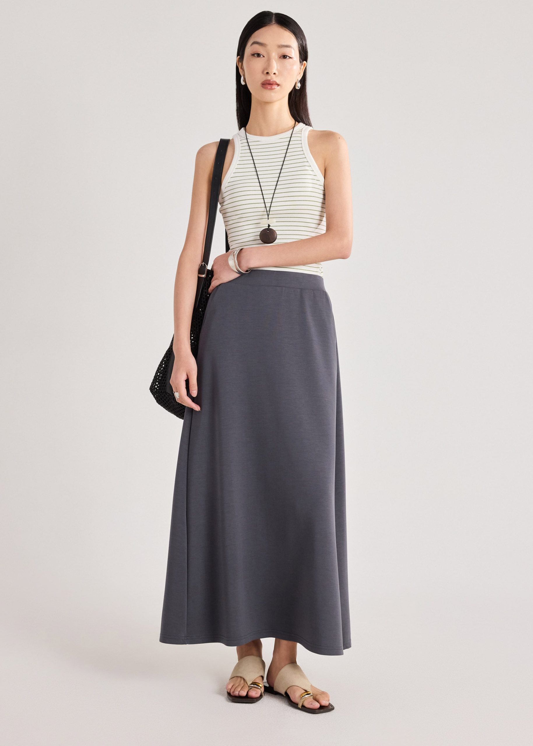 Neoprene A-line Skirt