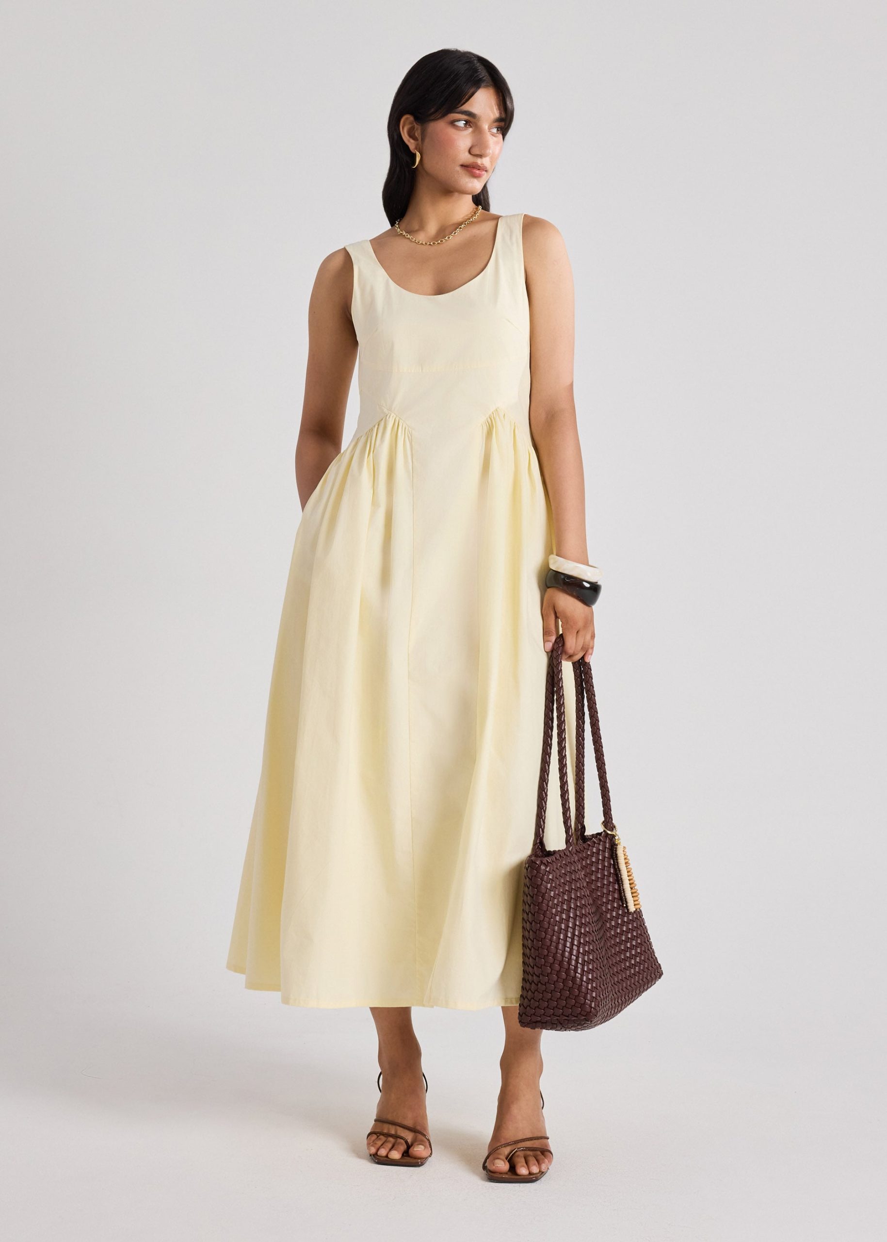 Cotton Fit & Flare Dress - Image 15