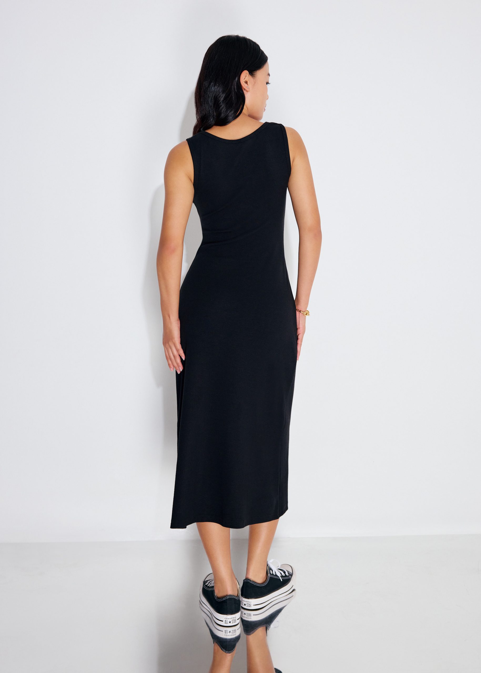 BraFree by LB Jersey Round Neck Column Midaxi Dress - Image 6