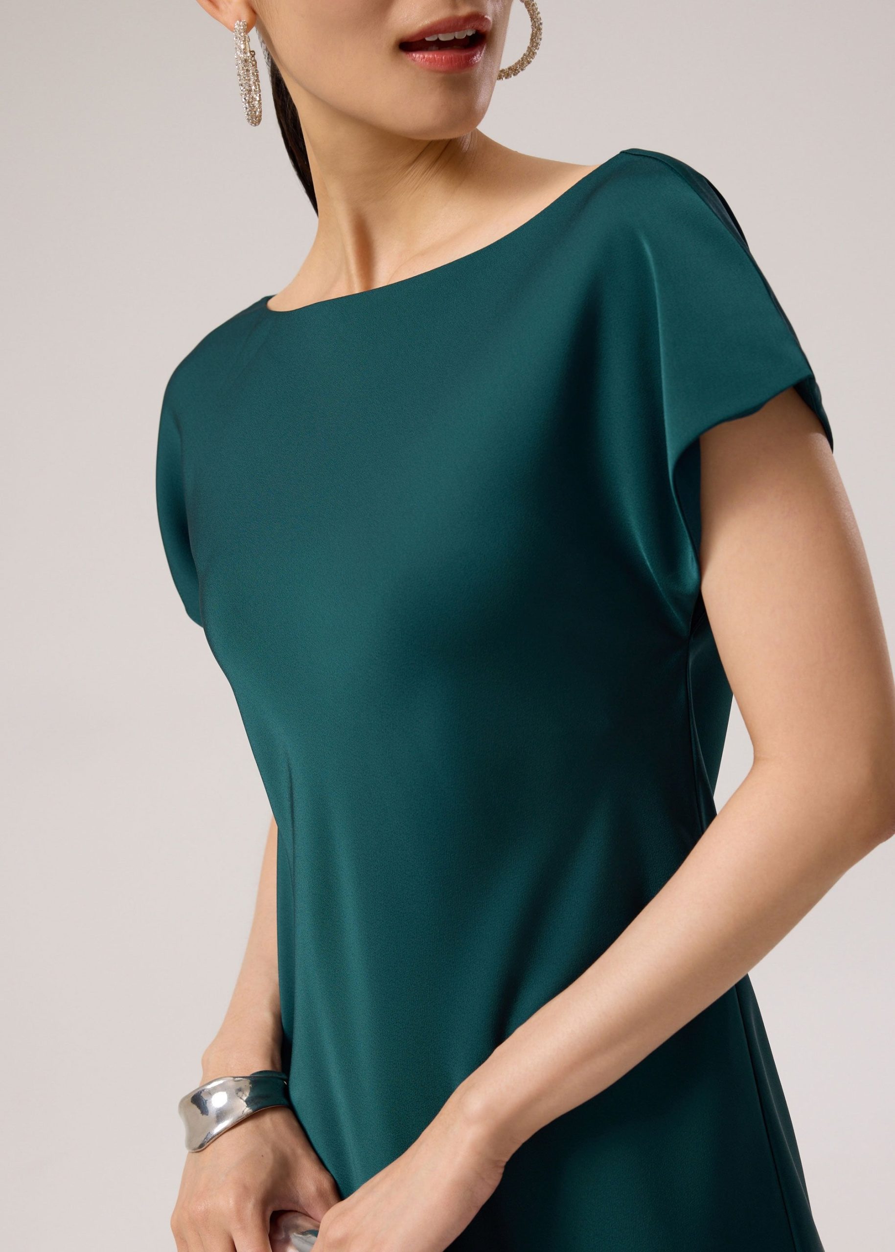 Satin Bias Cut Midaxi Dress - Image 16