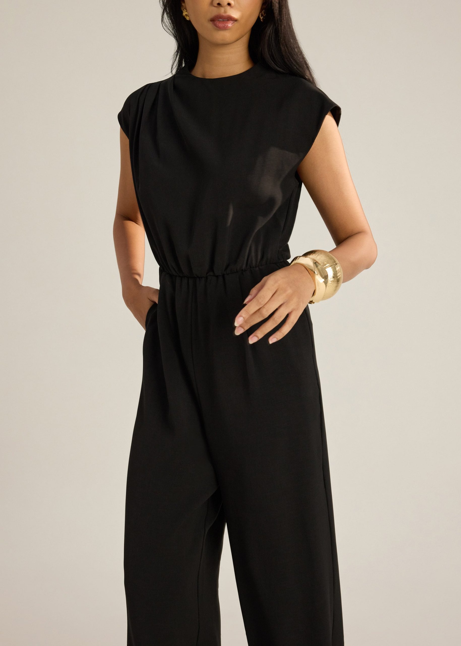 Anaz Leggy??Mock Neck Jumpsuit - Image 3