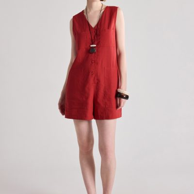 Patch Pocket Romper