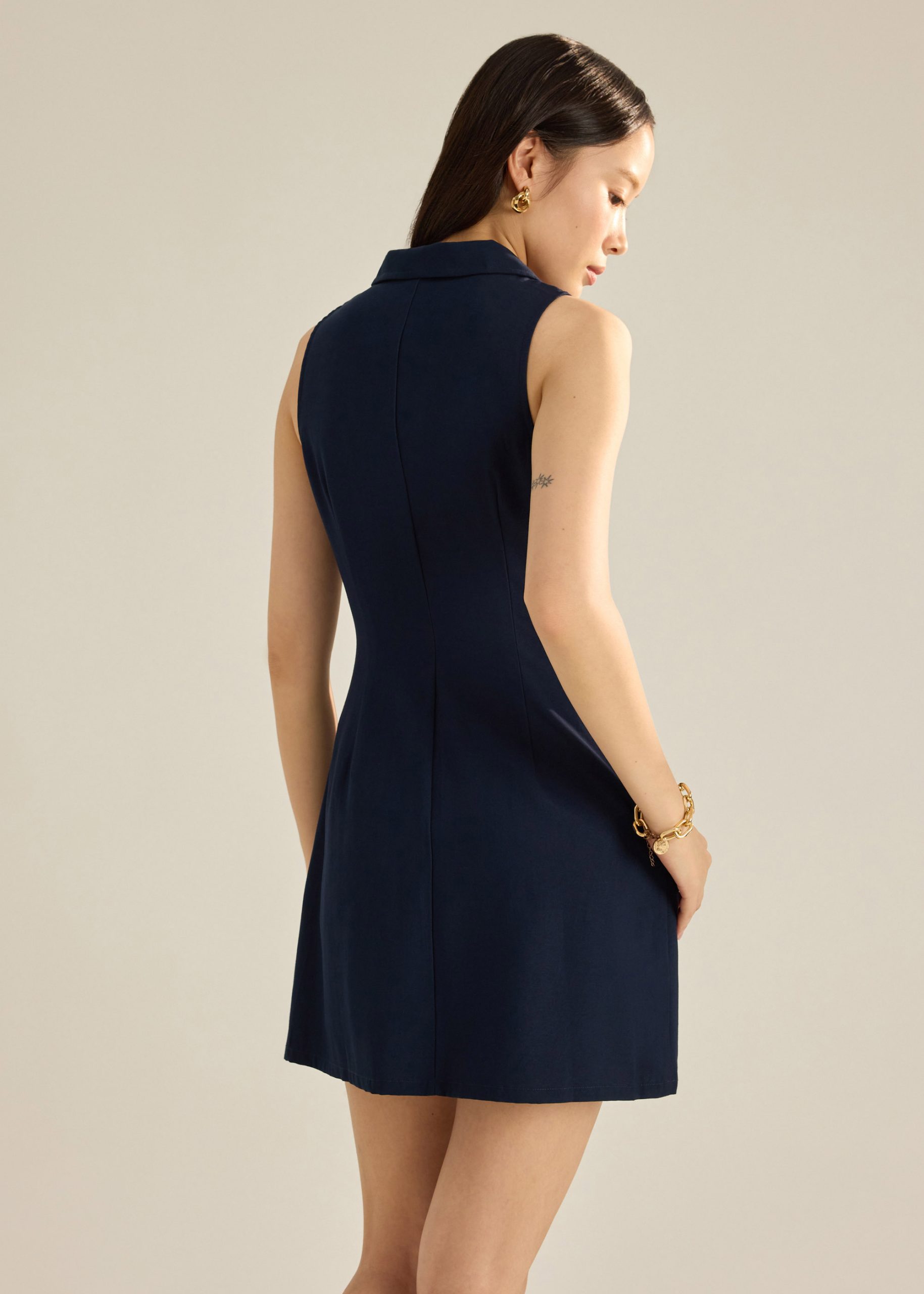 Ginny Collared A-line Dress - Image 4