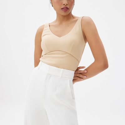 BraFree by LB Natalia Scoop Neck Fitted Top