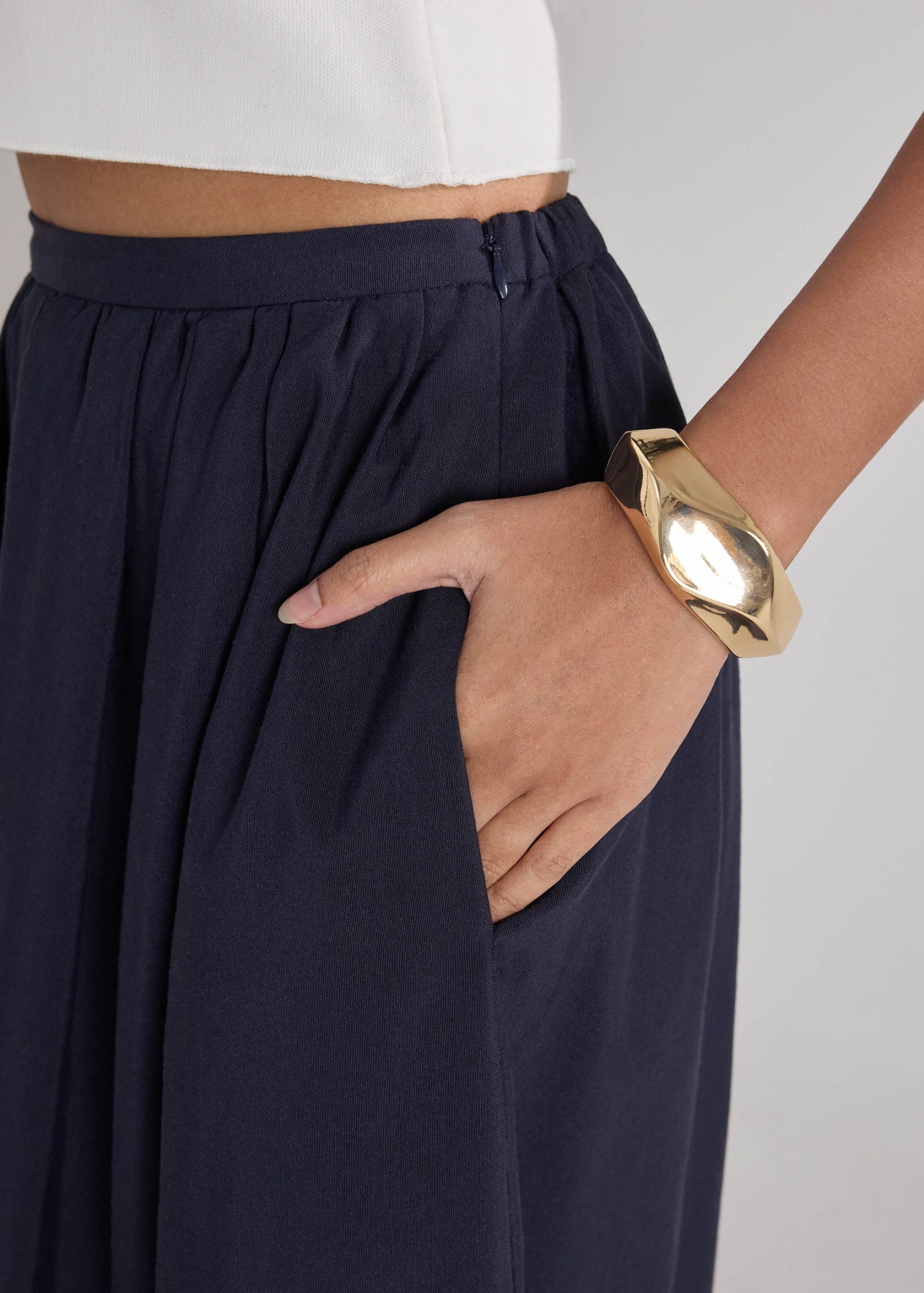 Flare Skirt in Tidal Escape Broderie - Image 4