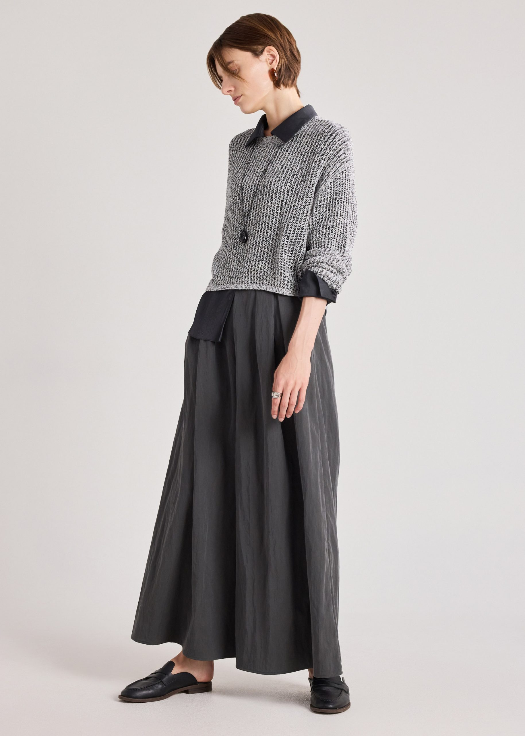 Lyocell Pleated Pants - Image 3