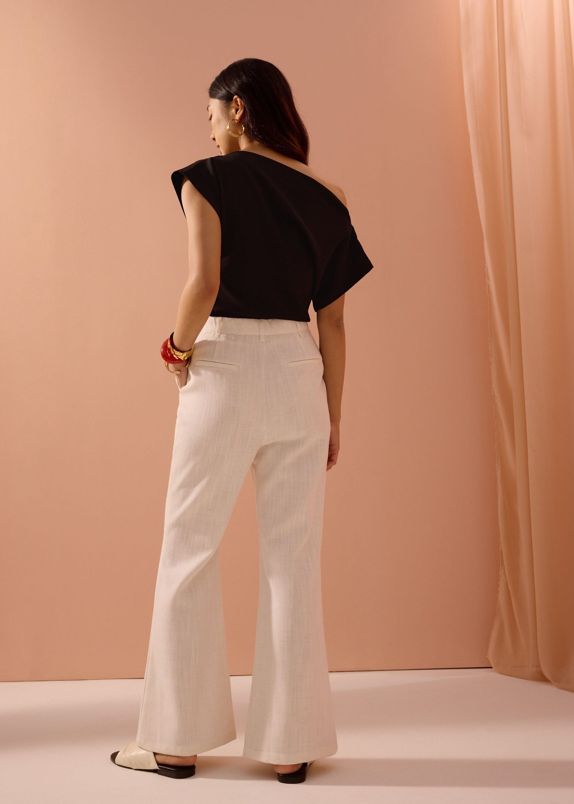 PETITE Leggy??Pvara Textured Flare Pants - Image 15