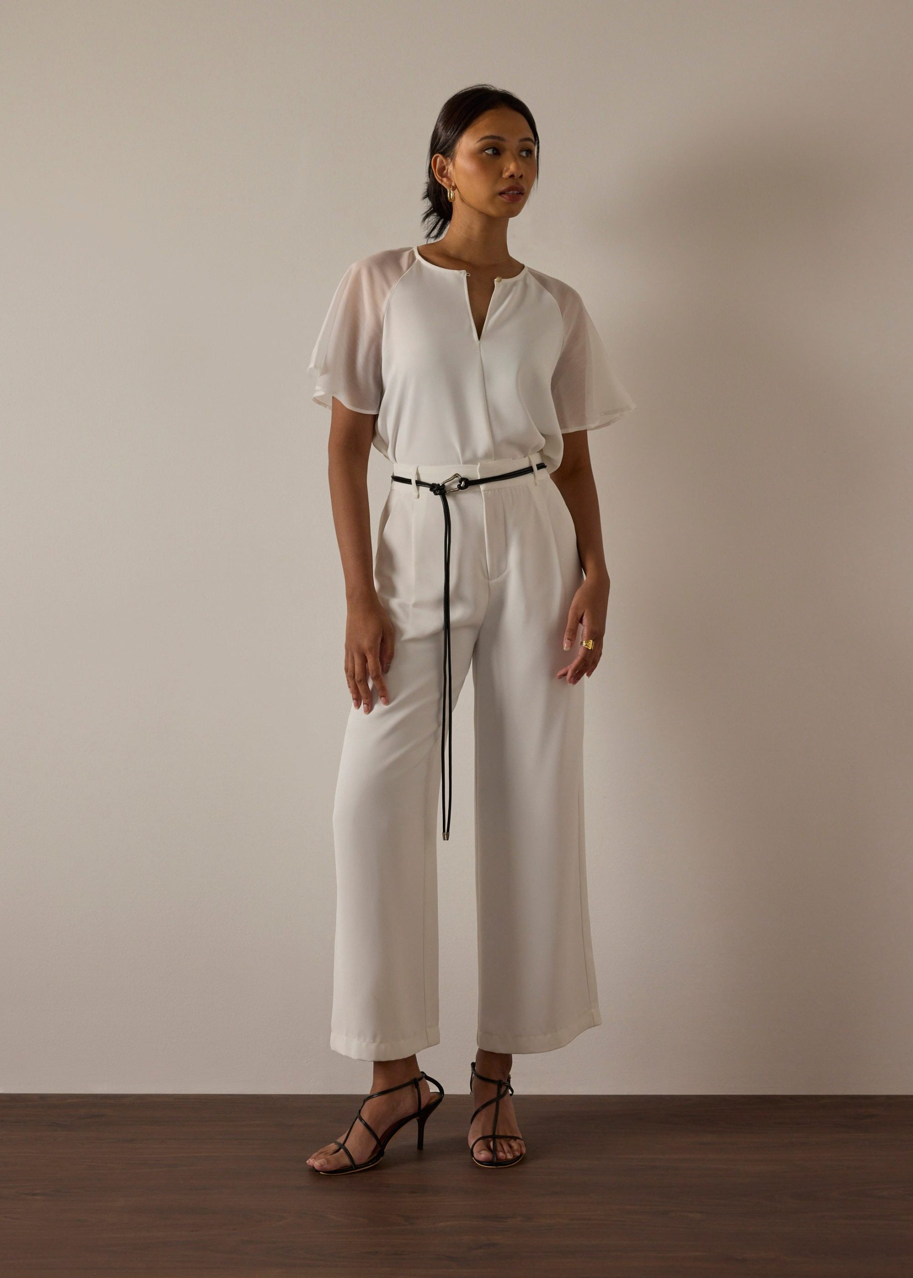 Gela Crepe Top With Sash - Image 7