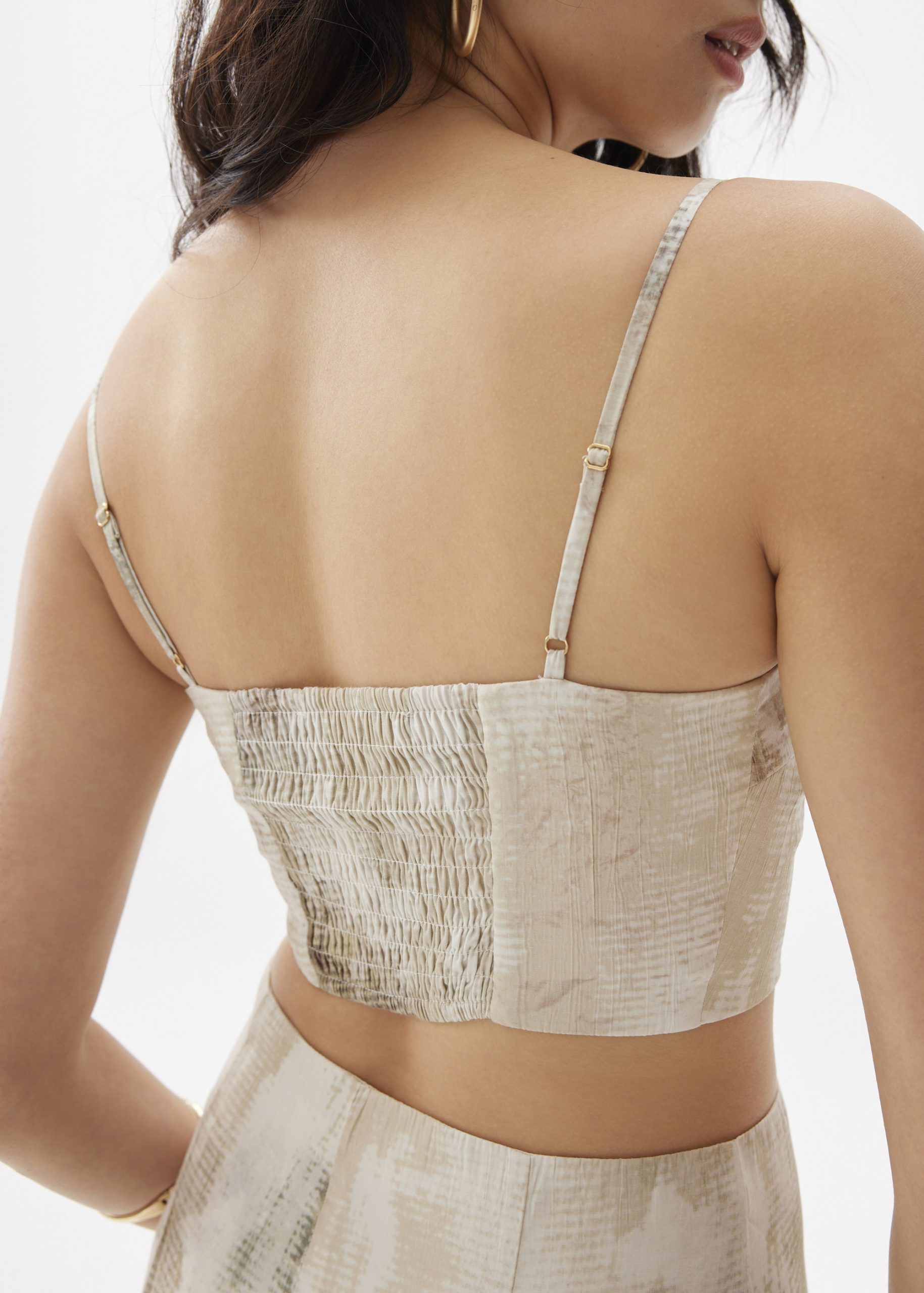 BraFree by LB Abstract Smocked Crop Top - Image 18