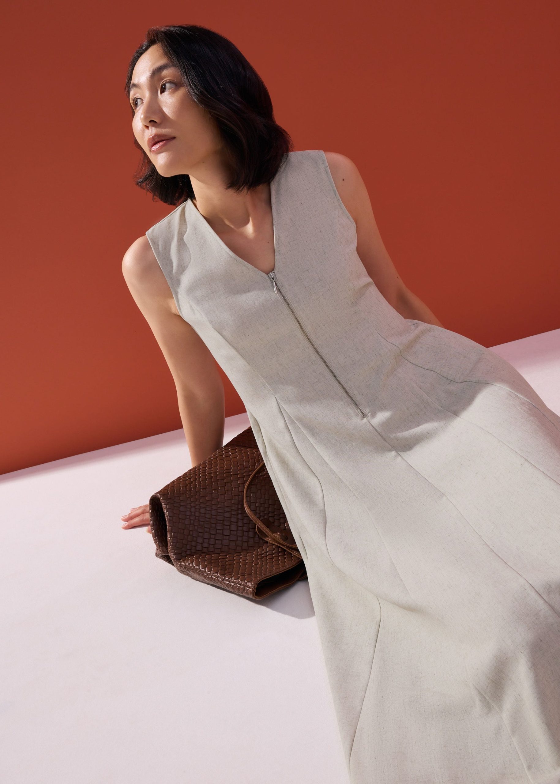 Nurin Panelled Fit & Flare Midaxi Dress - Image 6