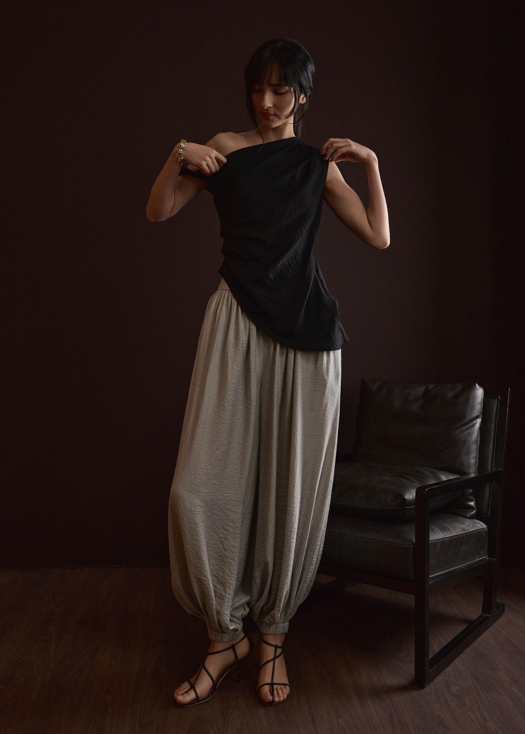 Cuffed Hem Cocoon Pants - Image 11