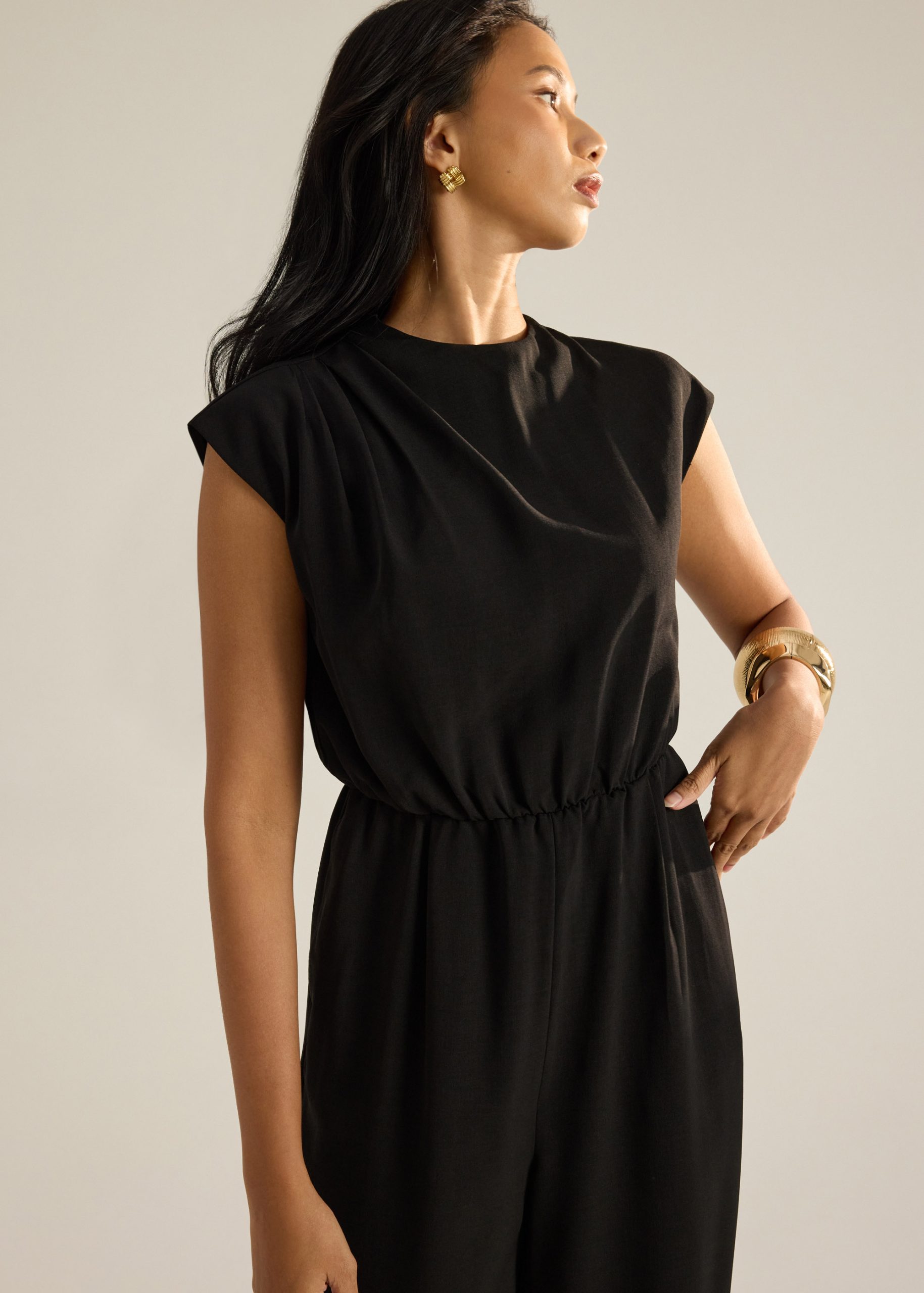 Anaz Leggy??Mock Neck Jumpsuit - Image 2