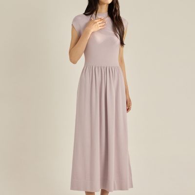 Huan Knit Fit & Flare Dress