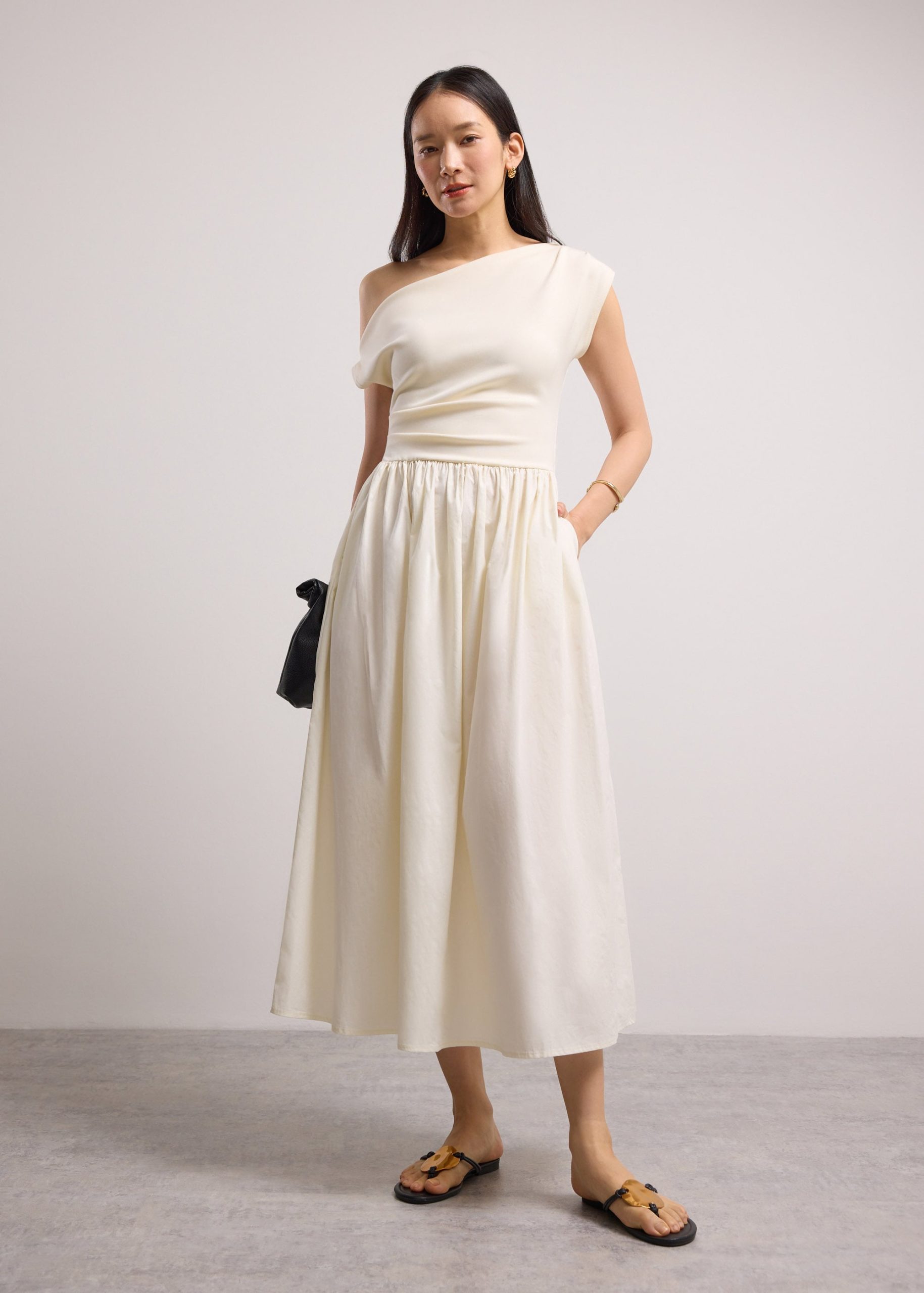 Asymmetric Fit & Flare Midaxi Dress - Image 8
