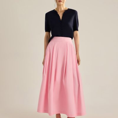 Poplin Flare Skirt