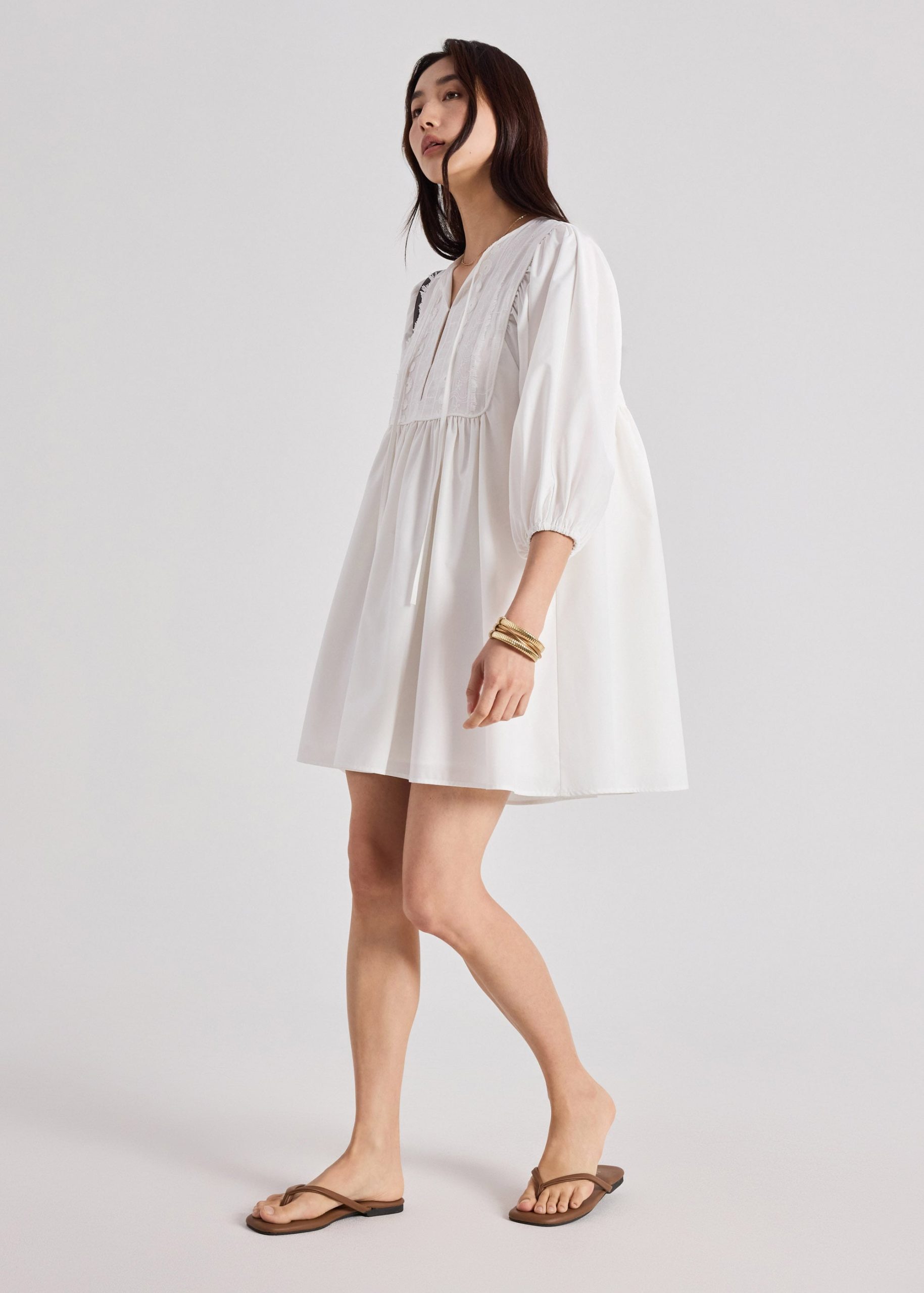 Poplin Babydoll Dress - Image 8