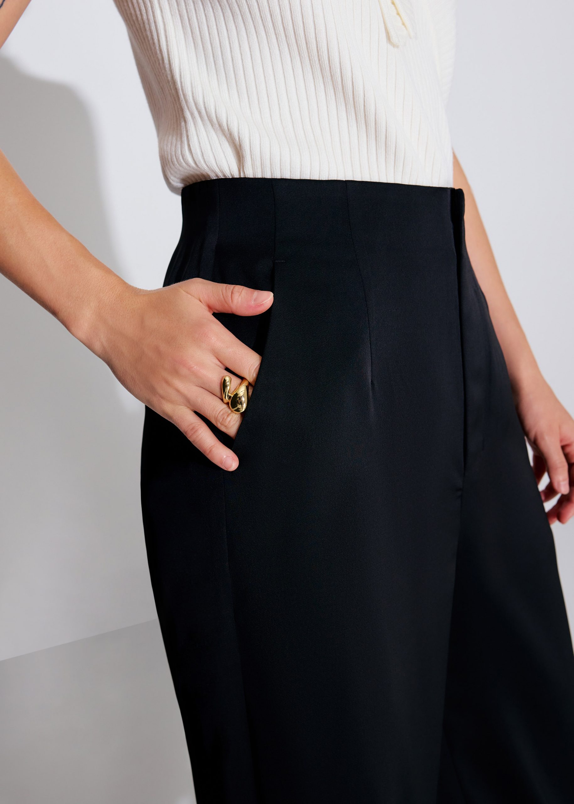 Leggy??Seva Satin Straight Leg Pants - Image 5