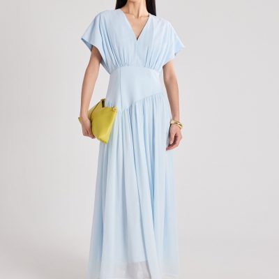 Chiffon Pleated Dress