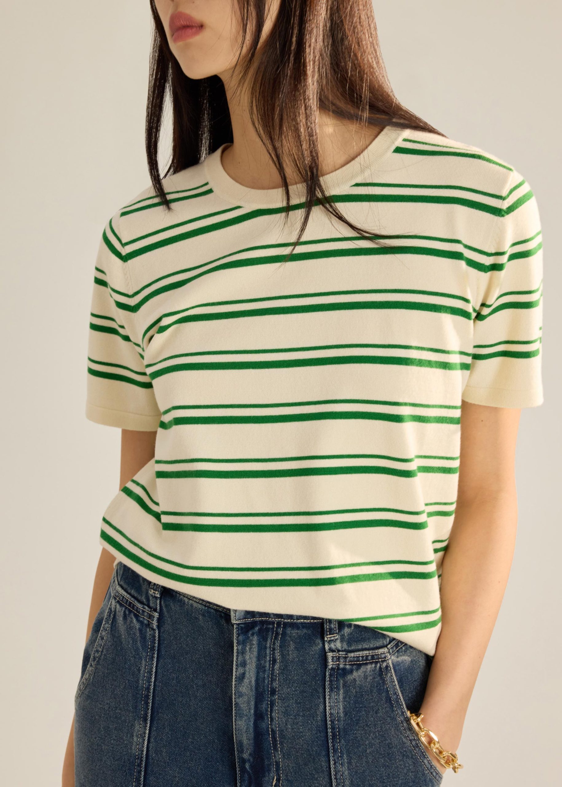 Alex Striped Knit Tee - Image 8