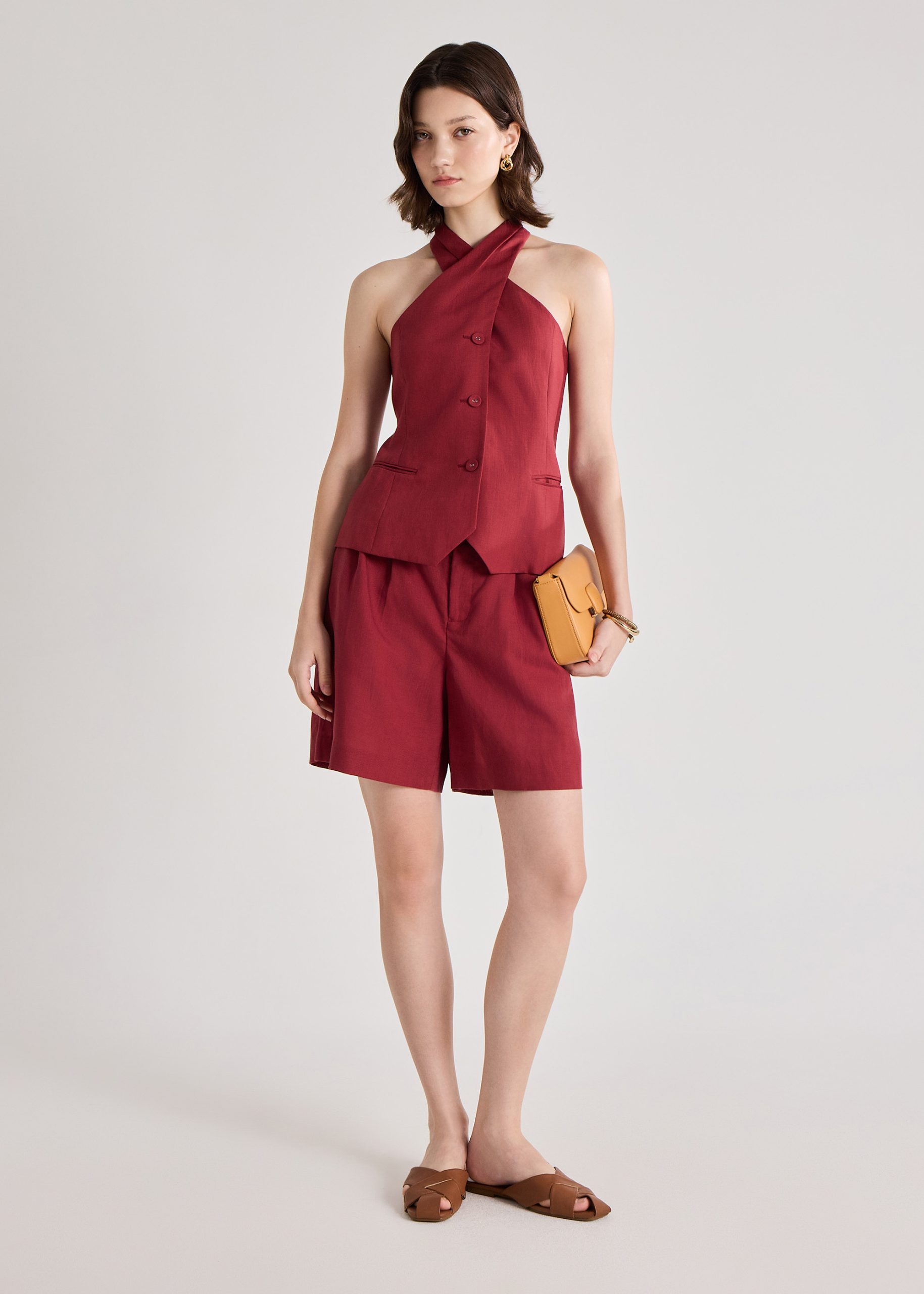 Akira Premium Linen Halter Top - Image 32