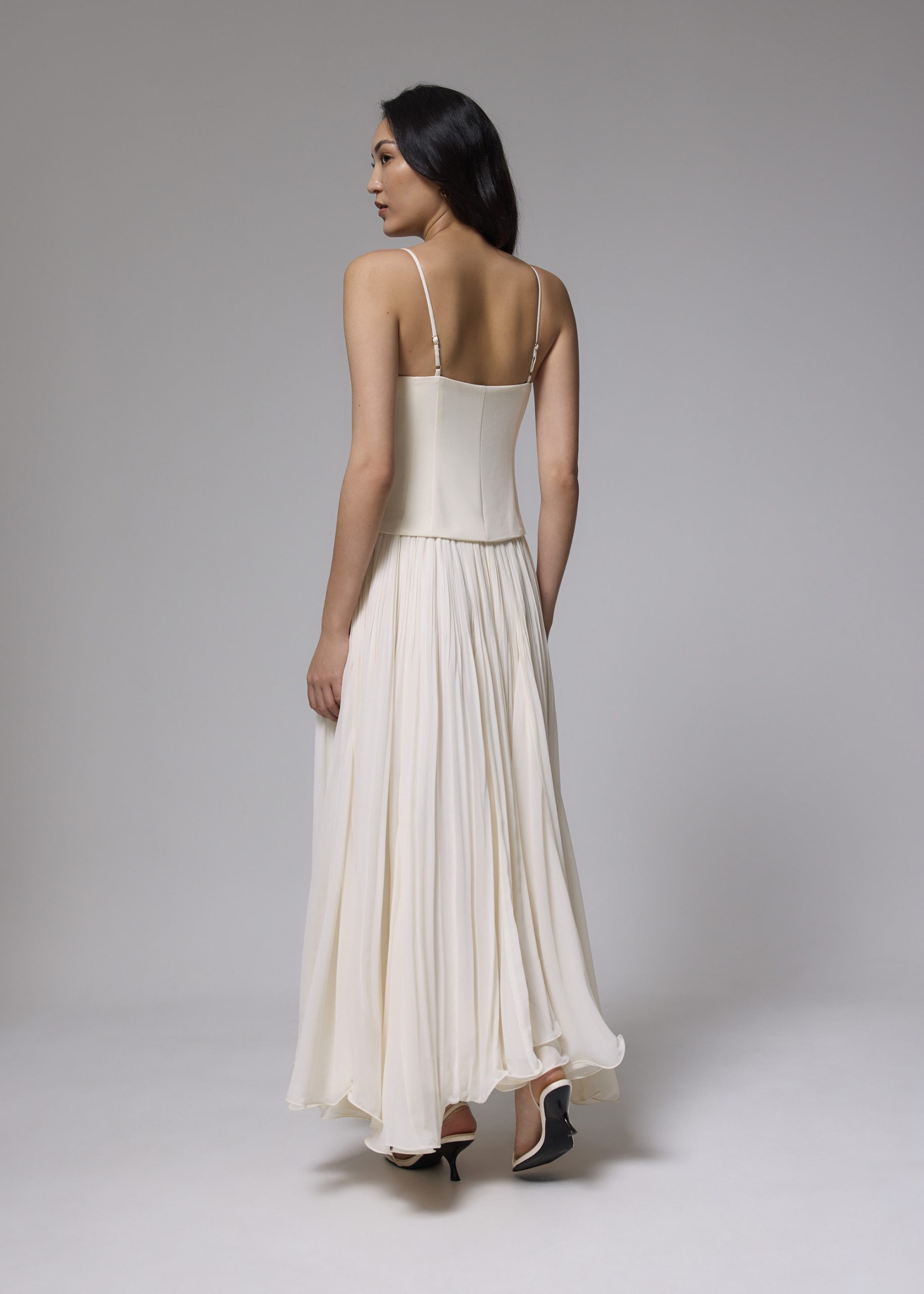Pleated Fit & Flare Dress - Image 33