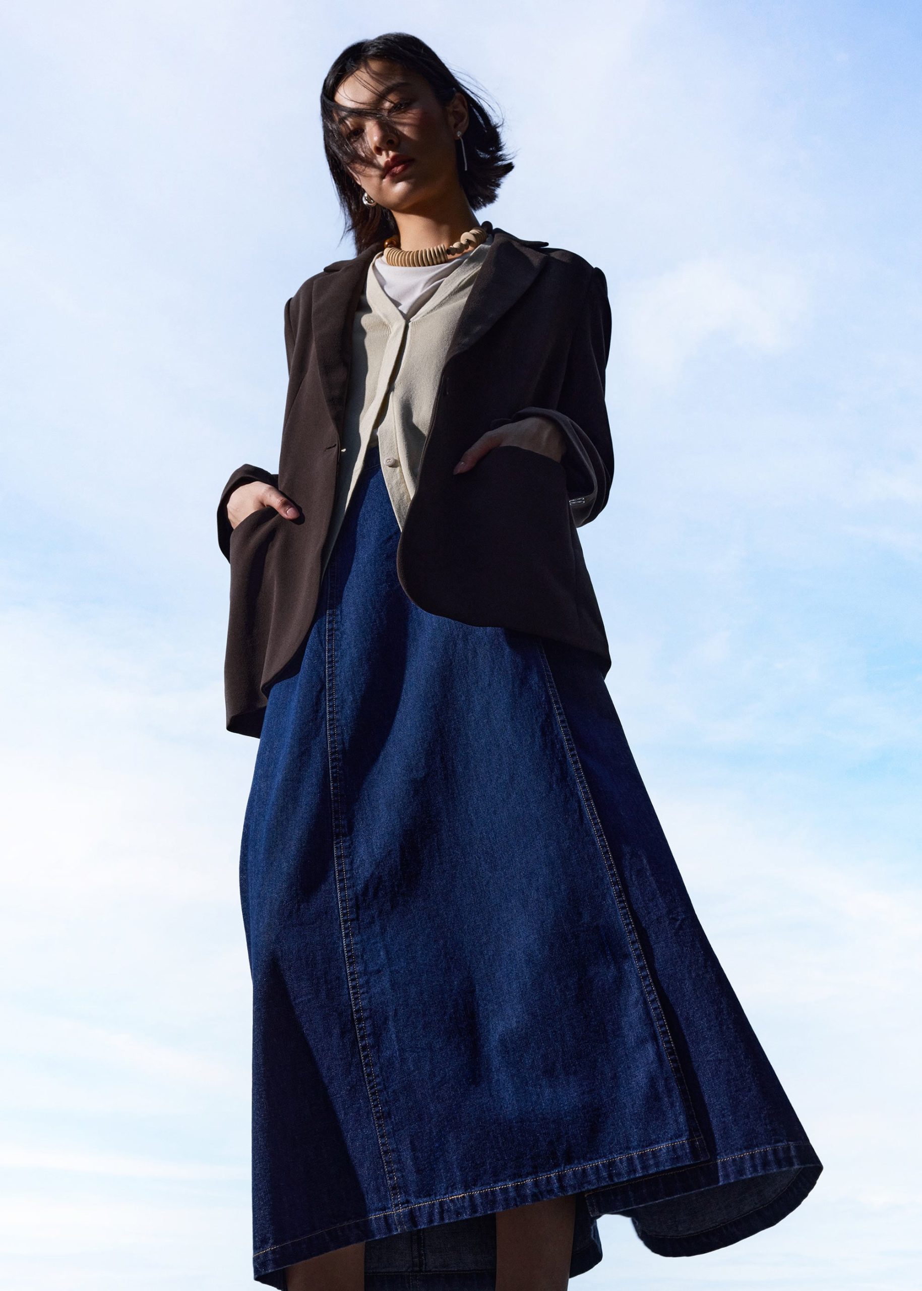 Chuan Soft Knit Long Vest - Image 13