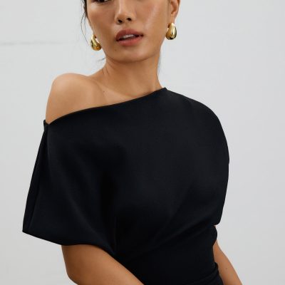 Amala Multi-way Drape Midi Dress