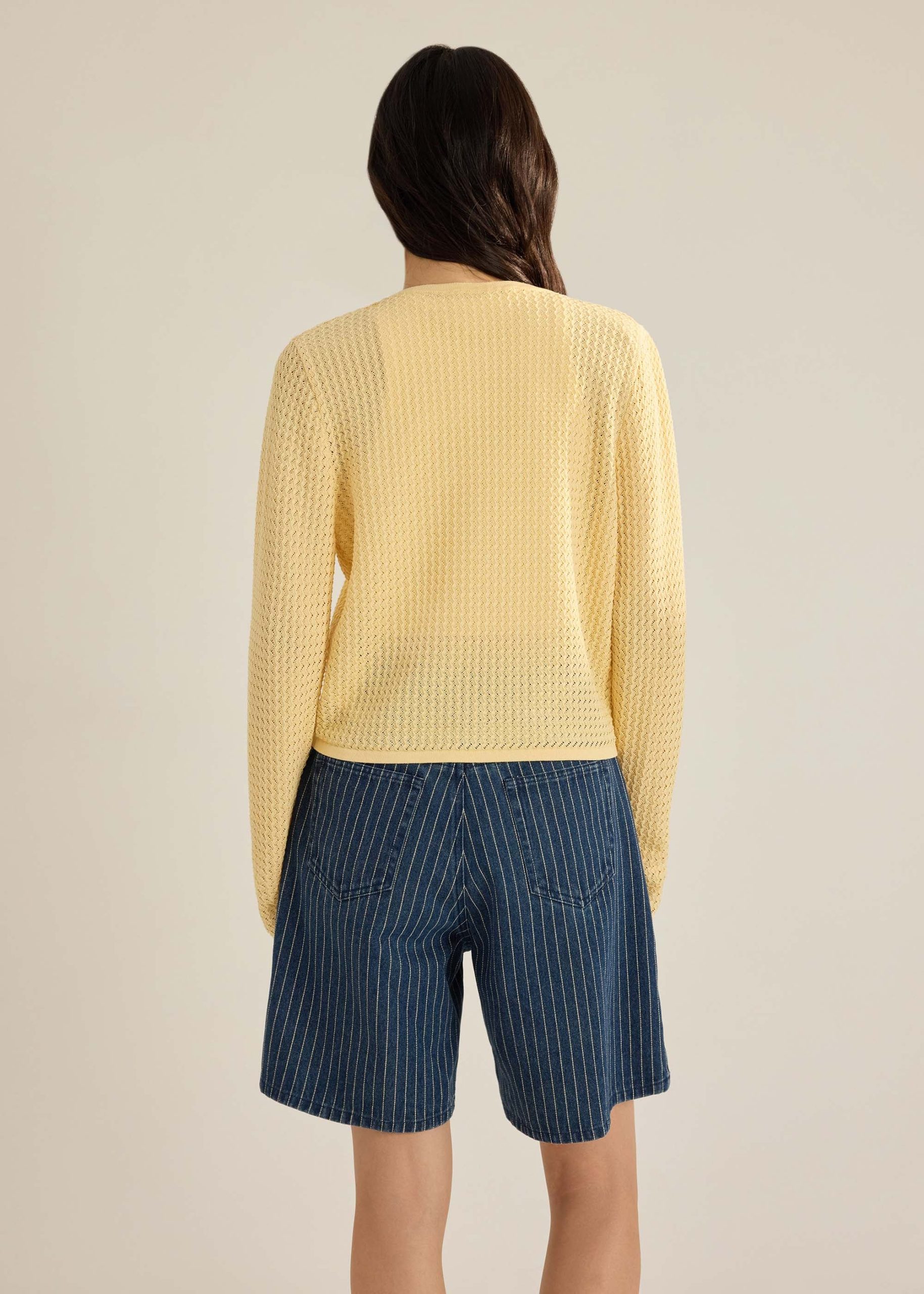 Trina Waffle Knit Boxy Cardigan - Image 21