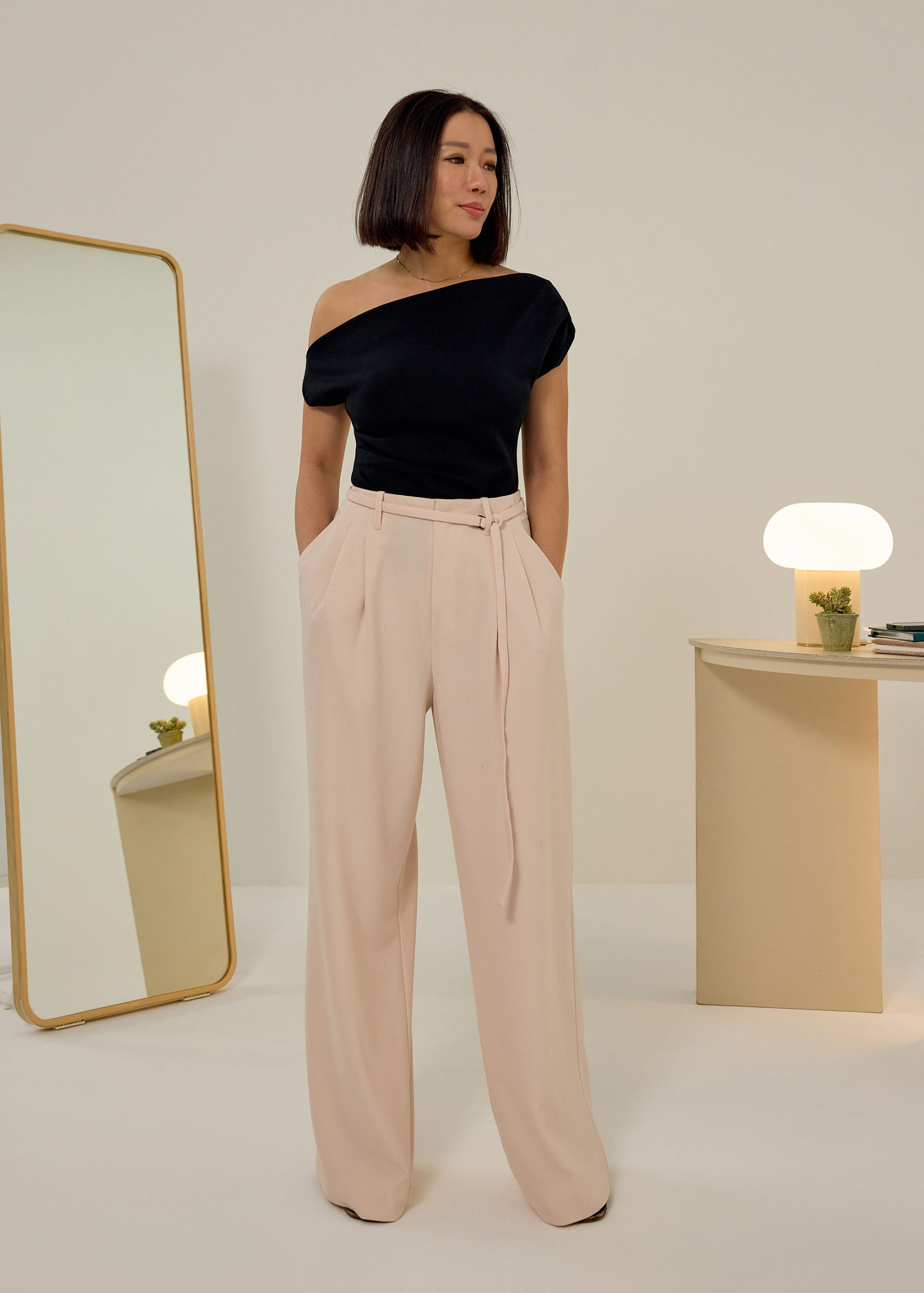 Leggy??Mayumi Elastic Pleated Wide Leg Pants - Image 3