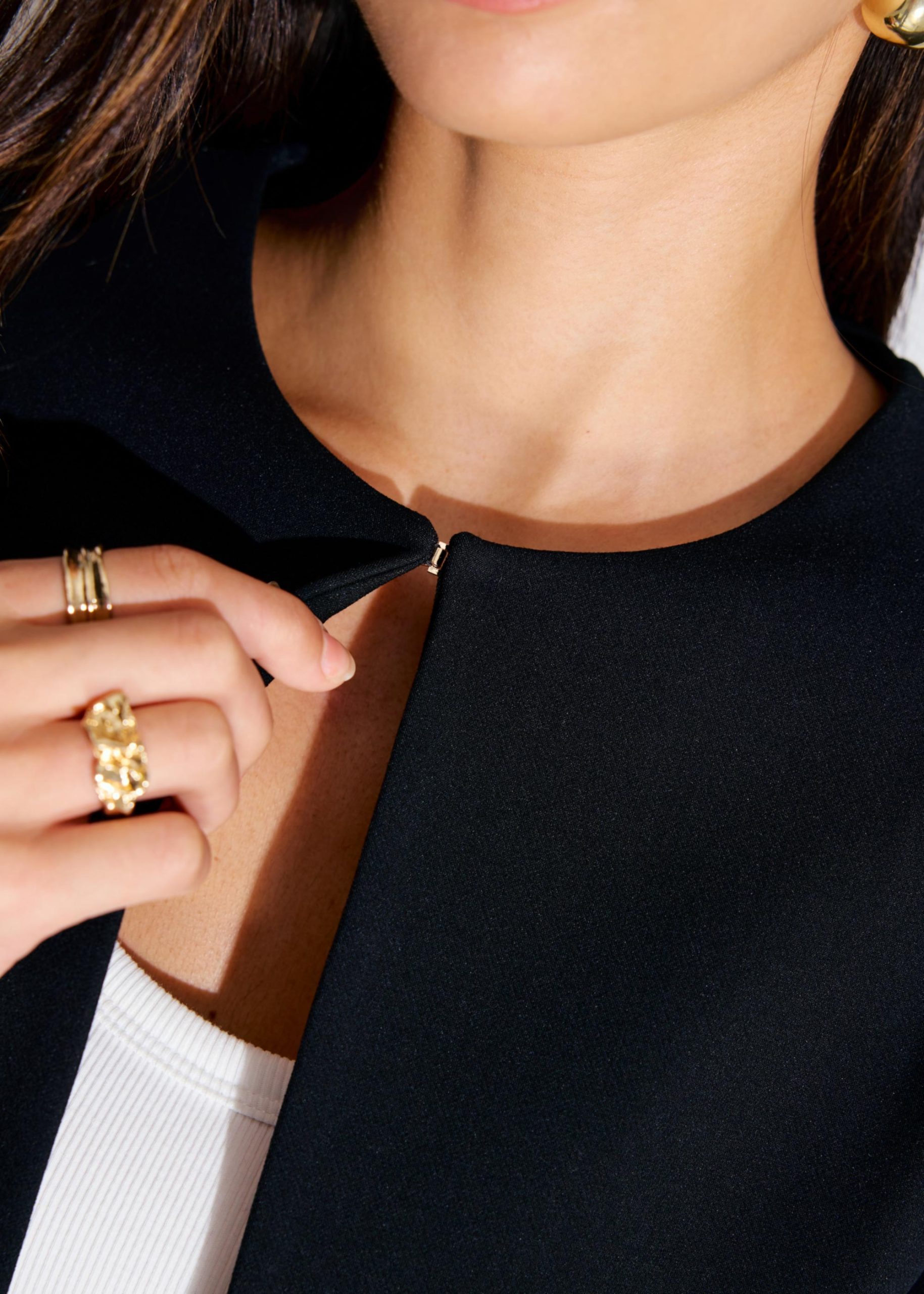 RuchedReady® Boxy Fumiko Round Neck Crop Jacket - Image 5