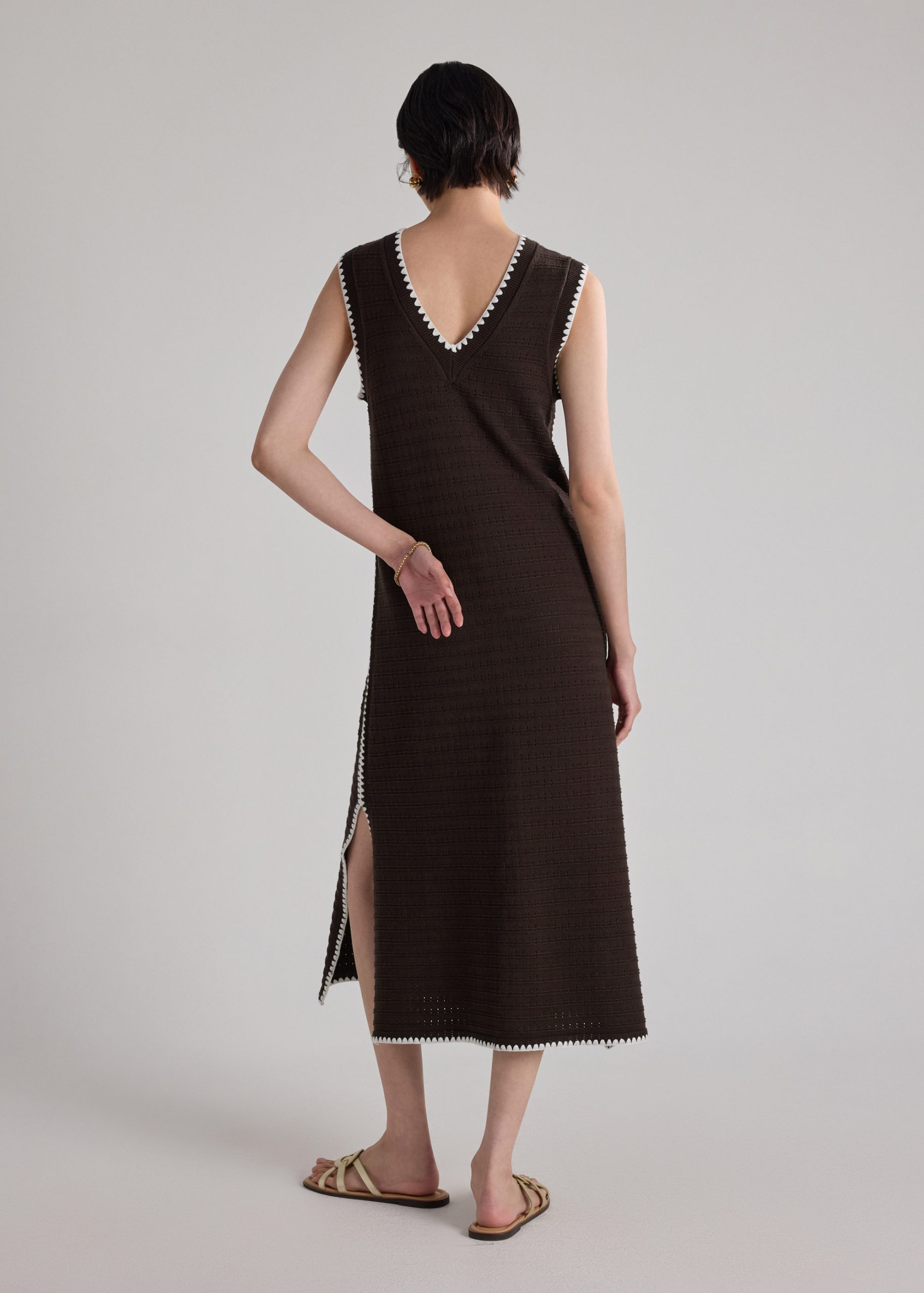 Multi-way Blanket Stitch Knit Dress - Image 9