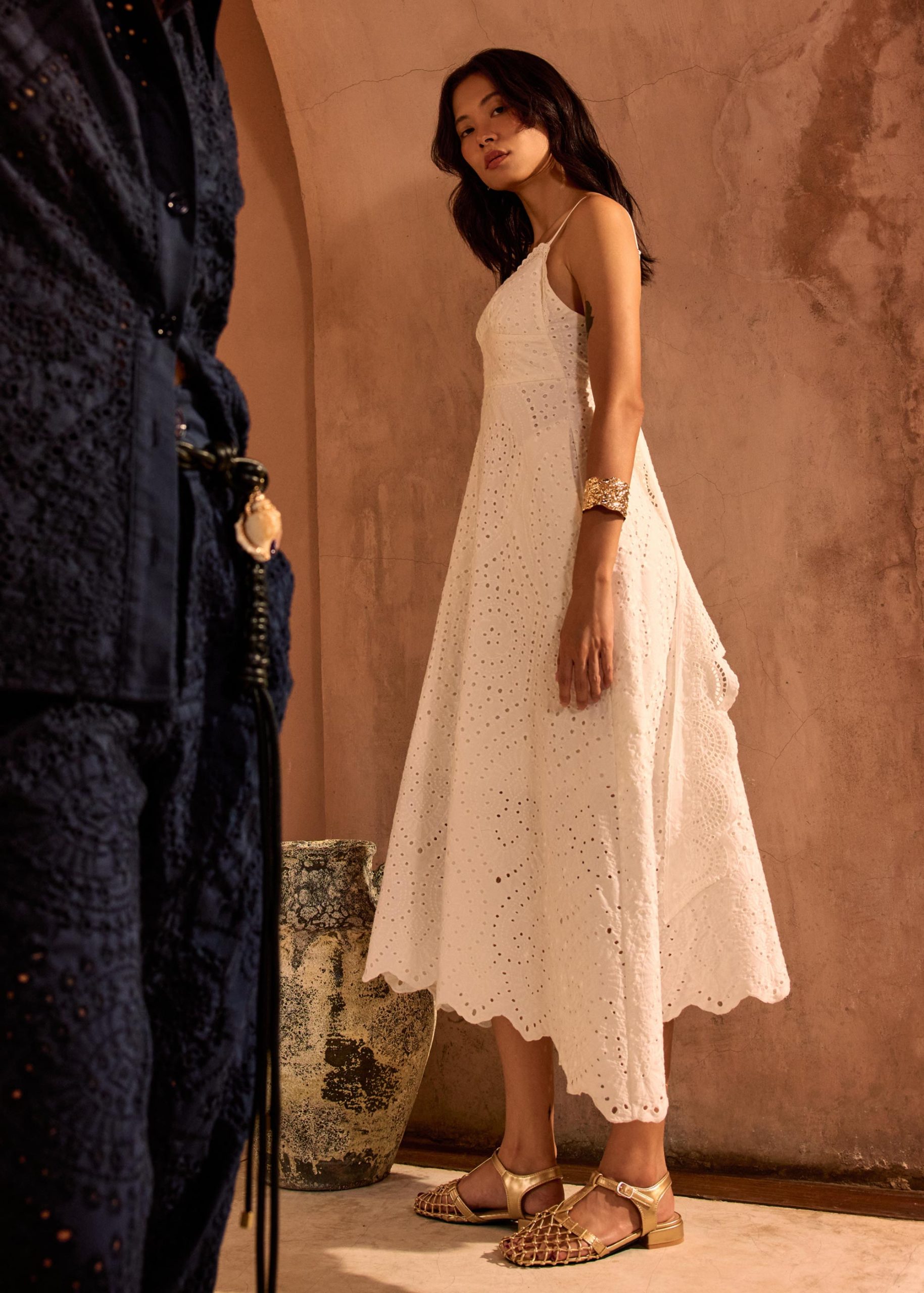 BraFree by LB Fit & Flare Dress in Soft Breeze Broderie - Image 2