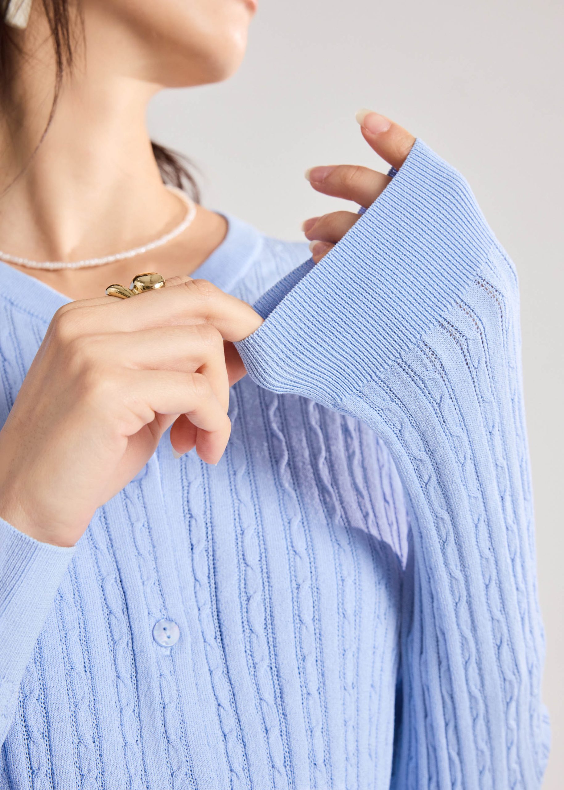 Cable Knit Cardigan - Image 31