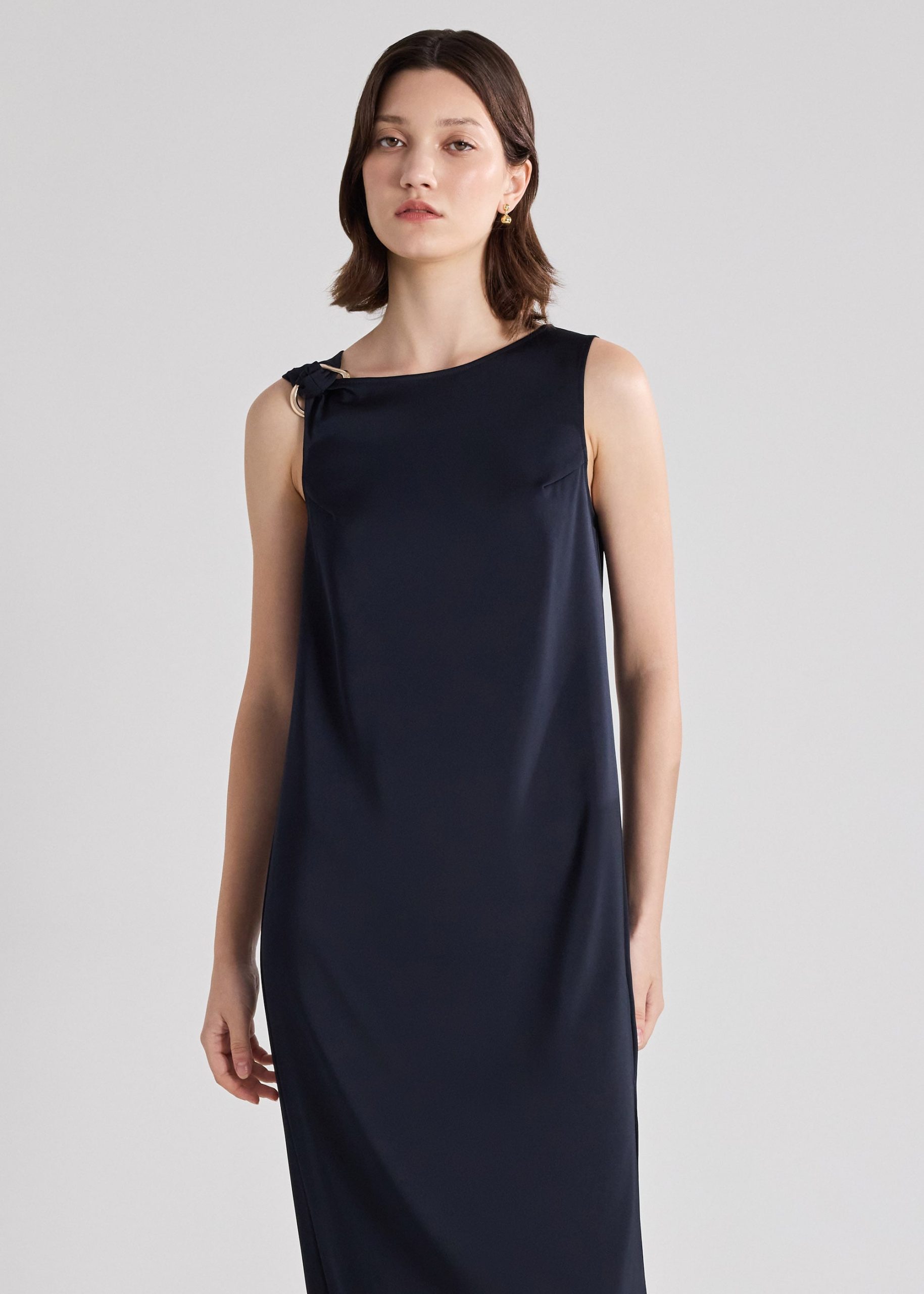 Yuni Satin Column Dress - Image 3