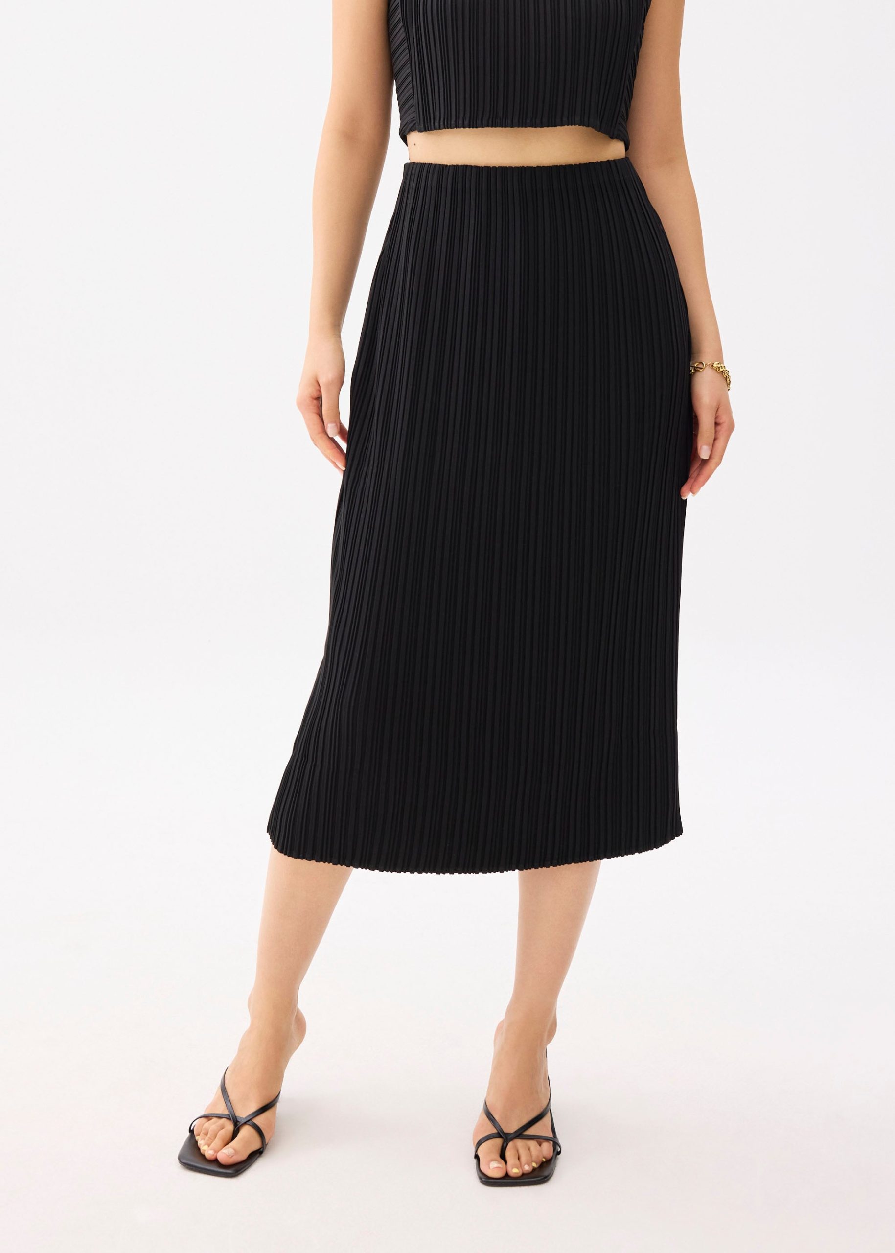 Gym Pleated Column Midi Skirt - Image 6