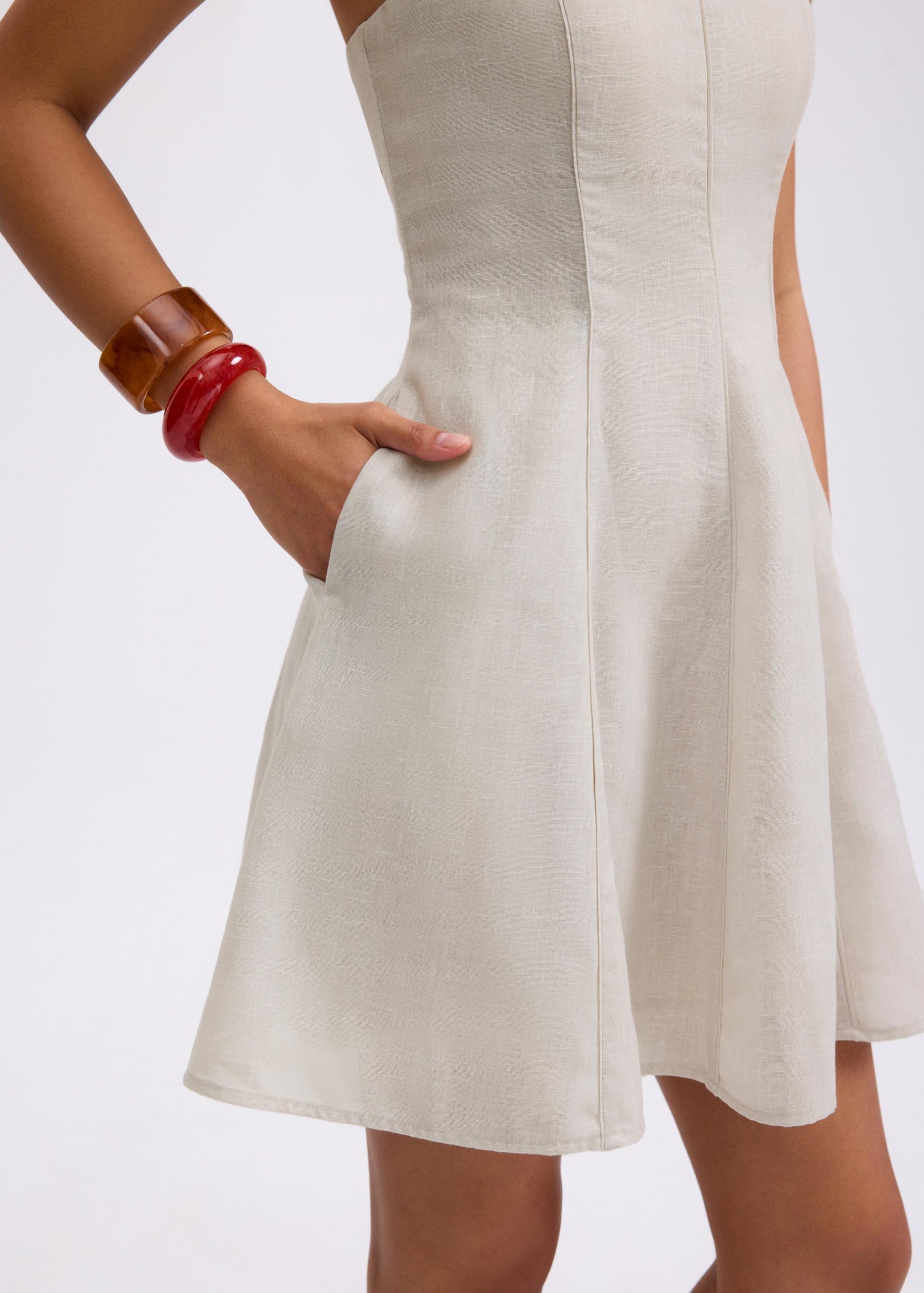 BraFree by LB Tube Fit & Flare Mini Dress in Garden City Blooms - Image 12
