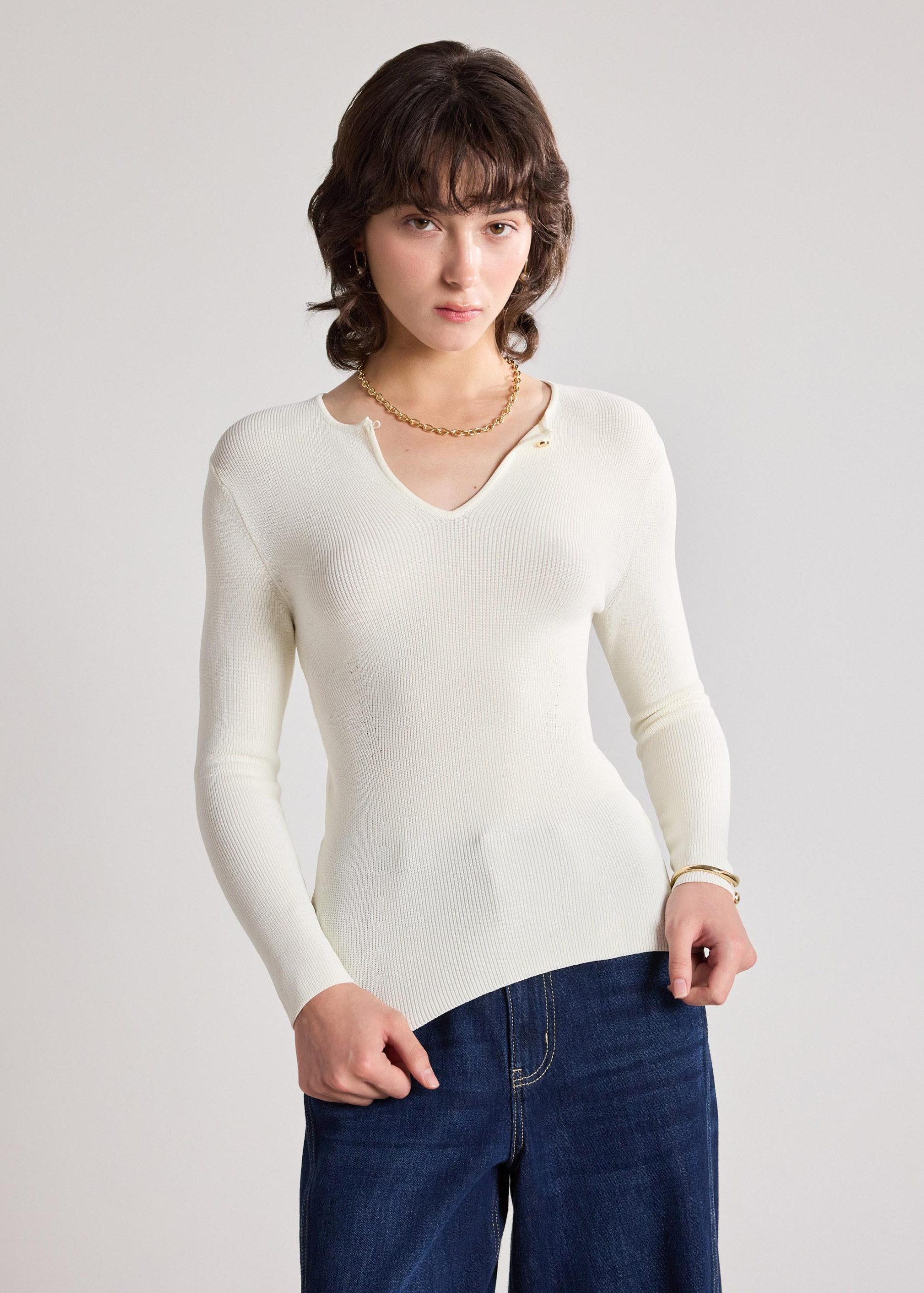 Knit Keyhole Top - Image 8