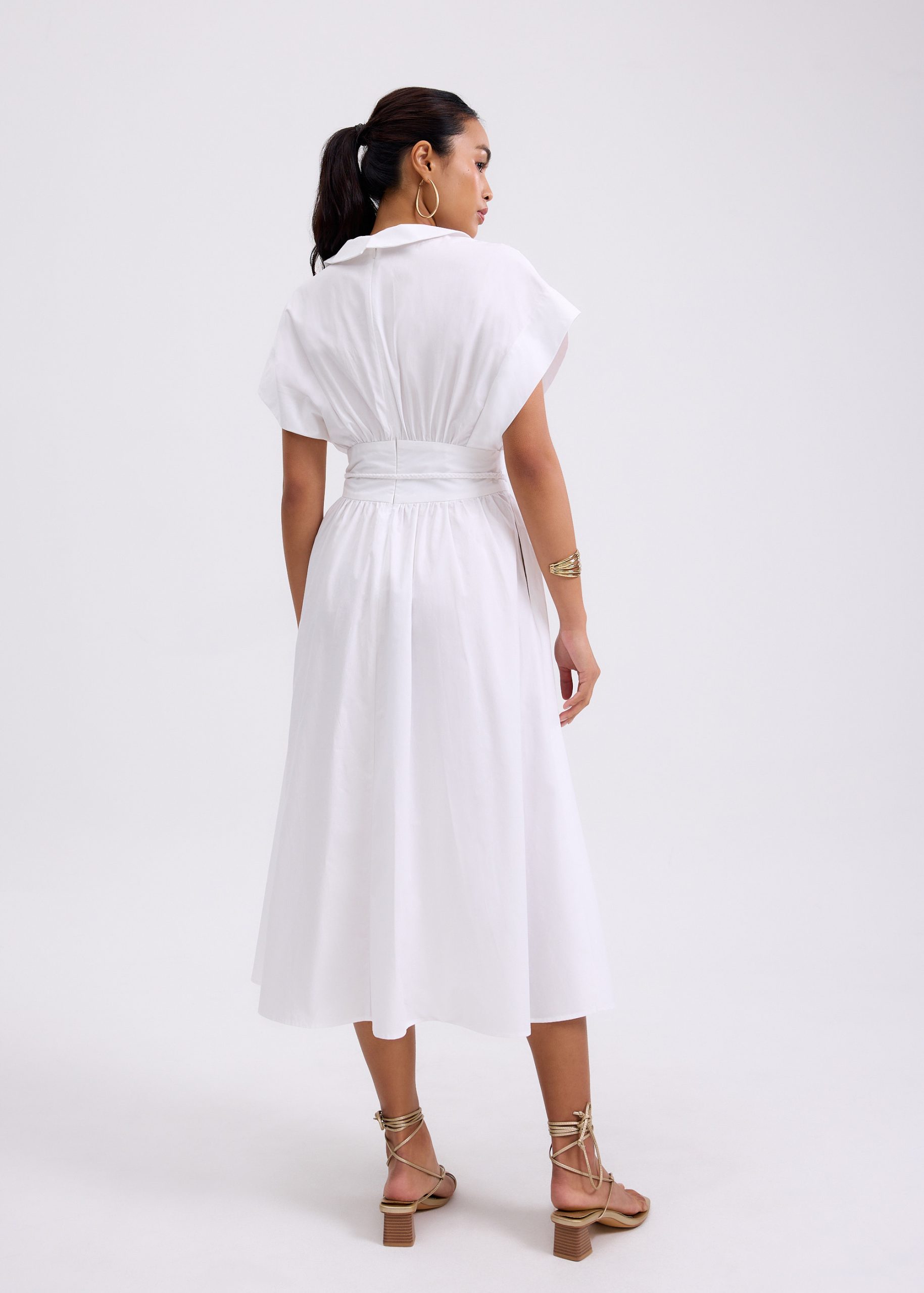 Dahlia Poplin Fit & Flare Midaxi Dress - Image 6