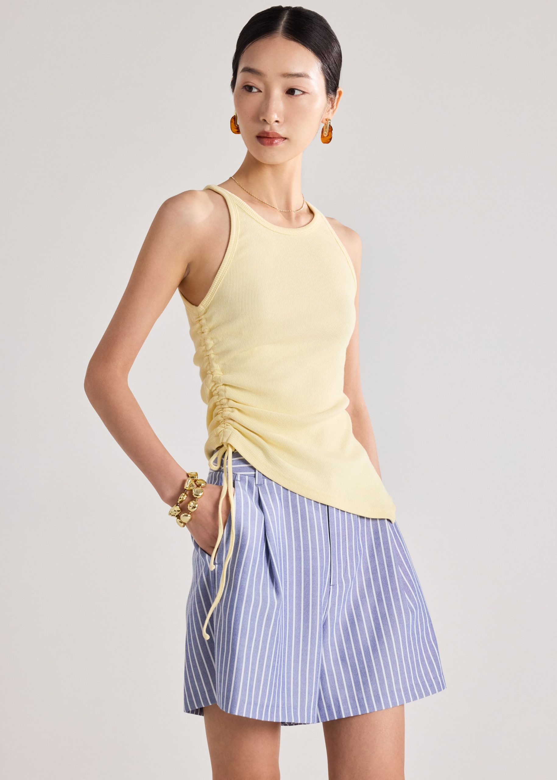 Jersey Asymmetric Long Tank