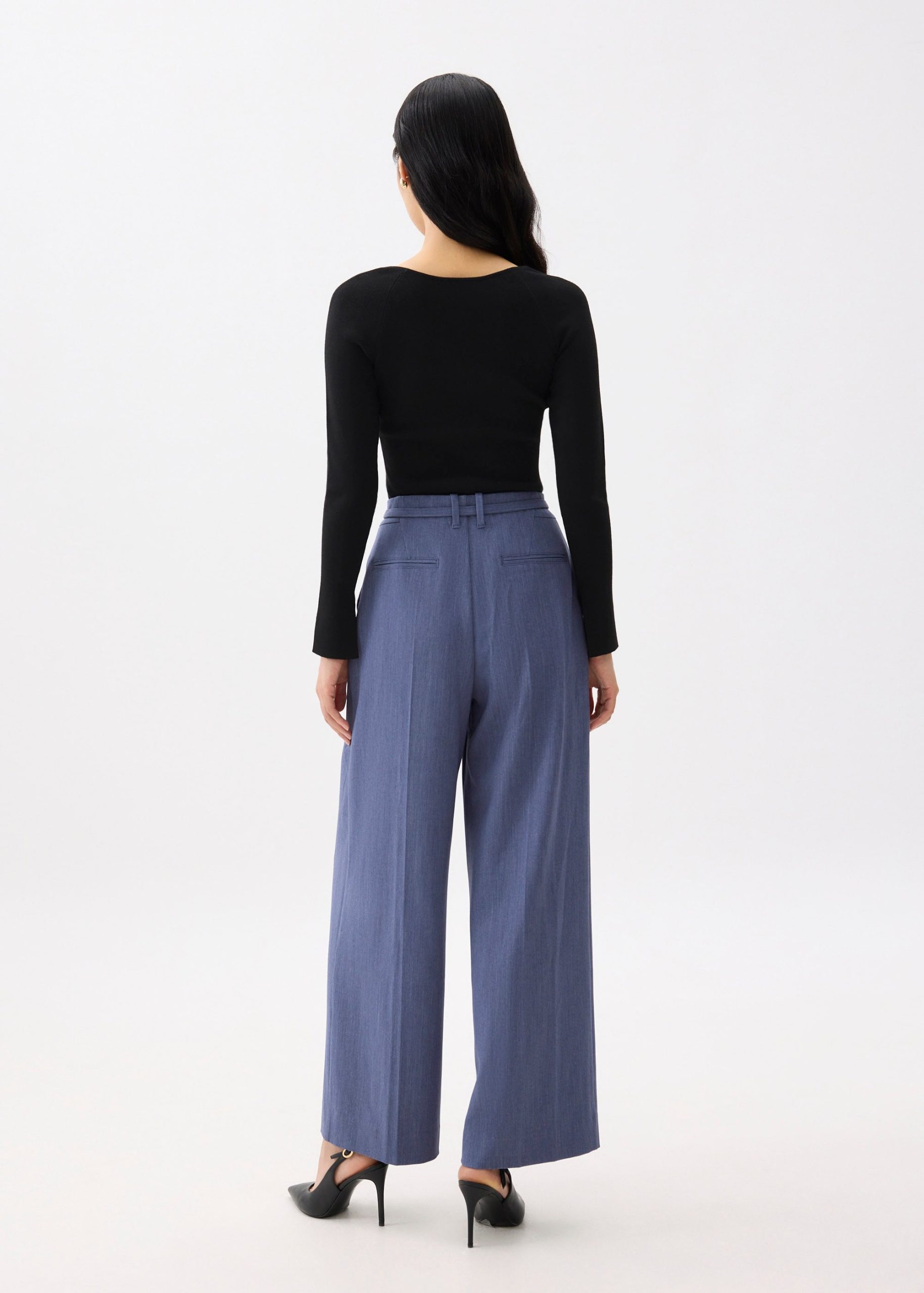 Leggy??Mayumi Elastic Pleated Wide Leg Pants - Image 14