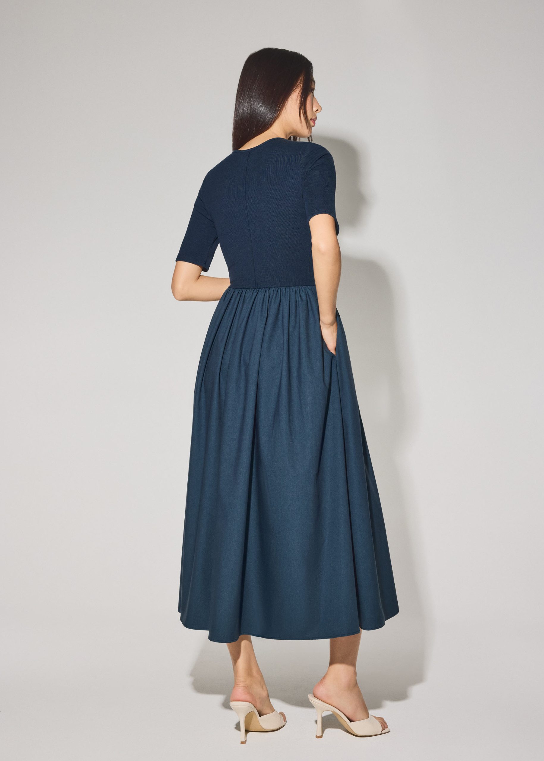 Jersey Fit & Flare Midaxi Dress - Image 7