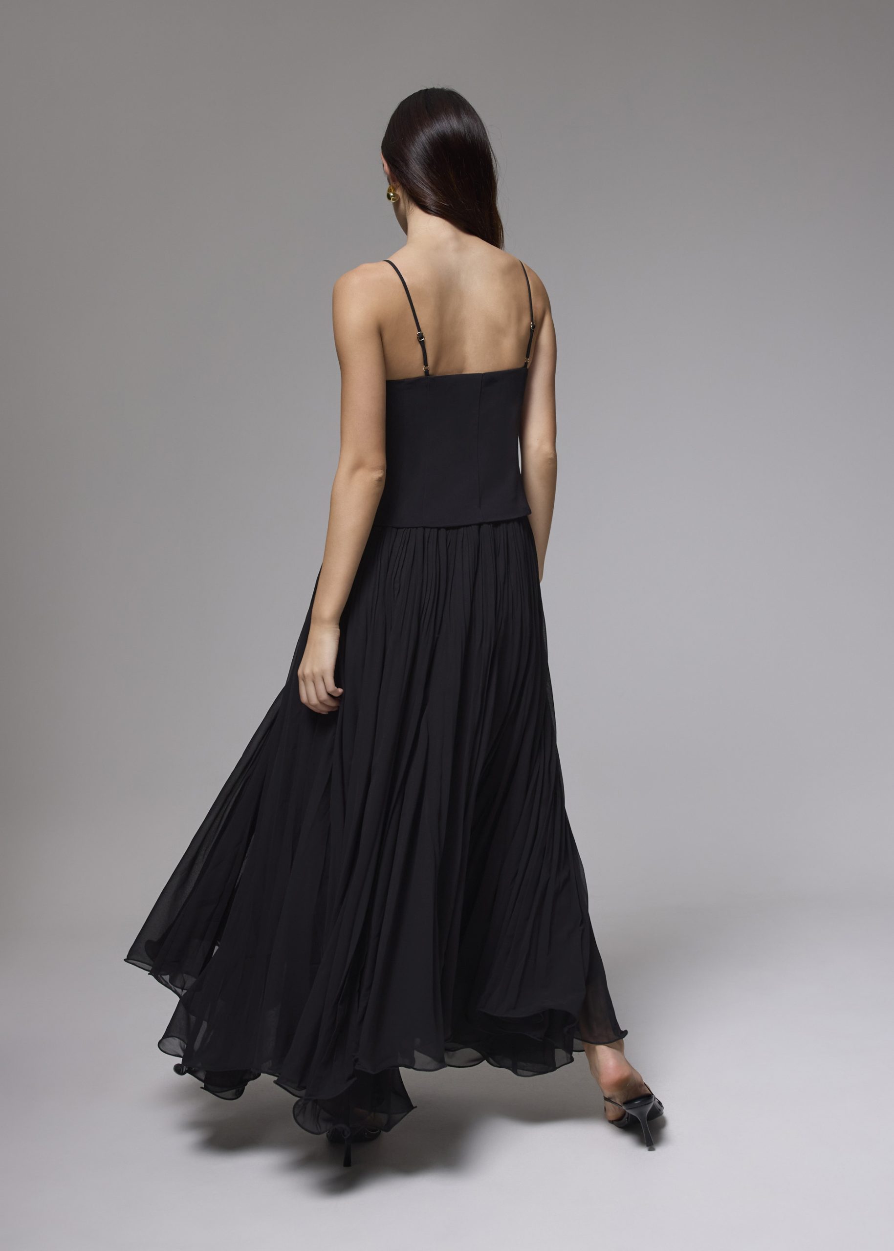 Pleated Fit & Flare Dress - Image 25