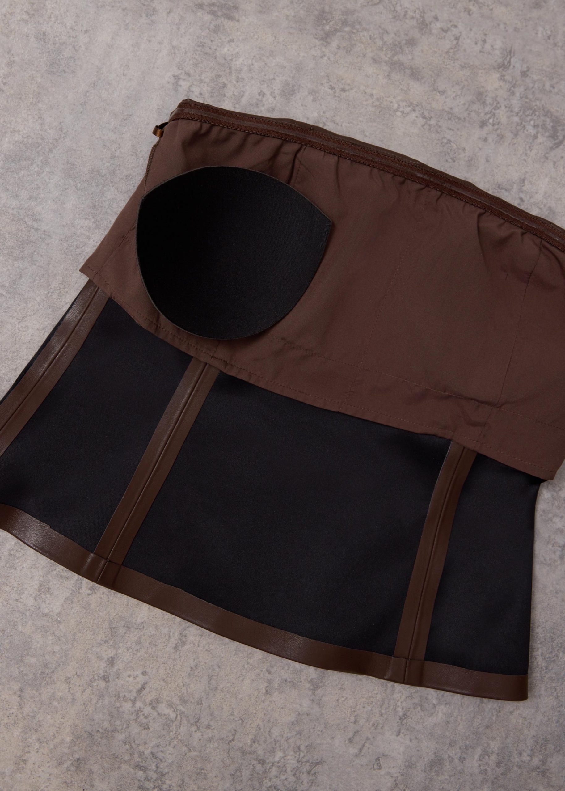 BraFree by LB Rachel Vegan Leather Fitted Tube Top - Image 6