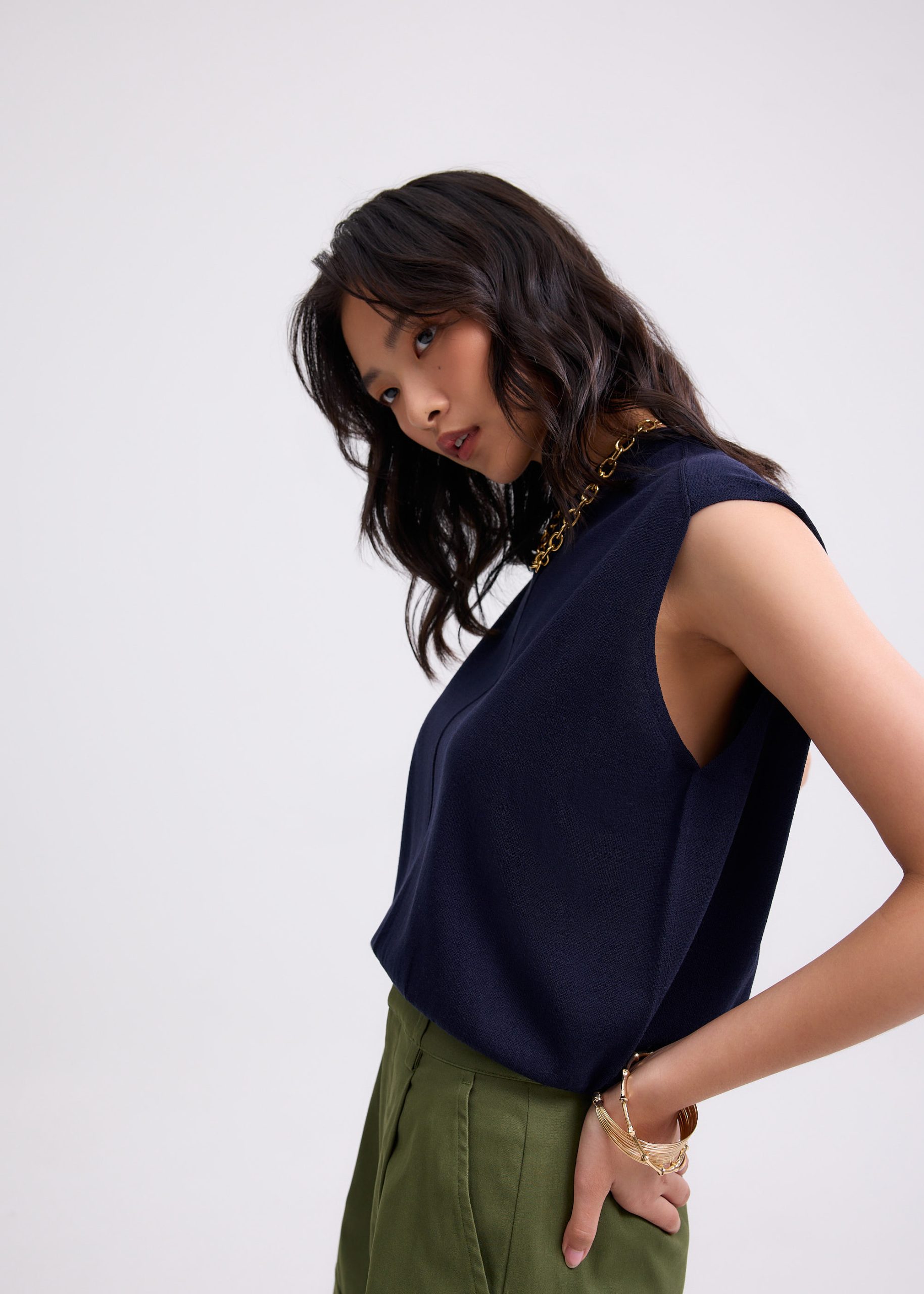 Gracie Knit Round Neck Tank Top - Image 12