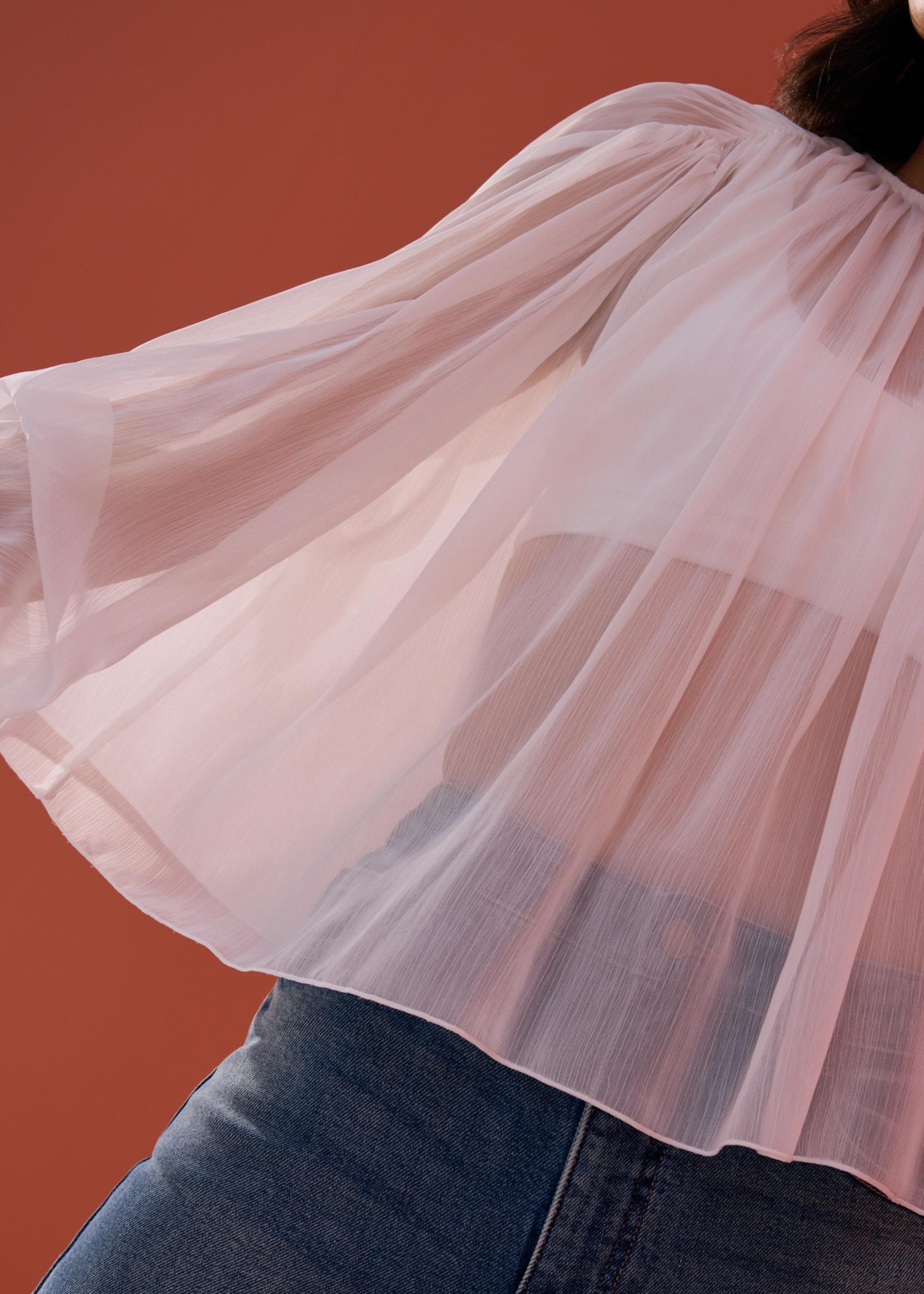 Sheer Poet Blouse - Image 12