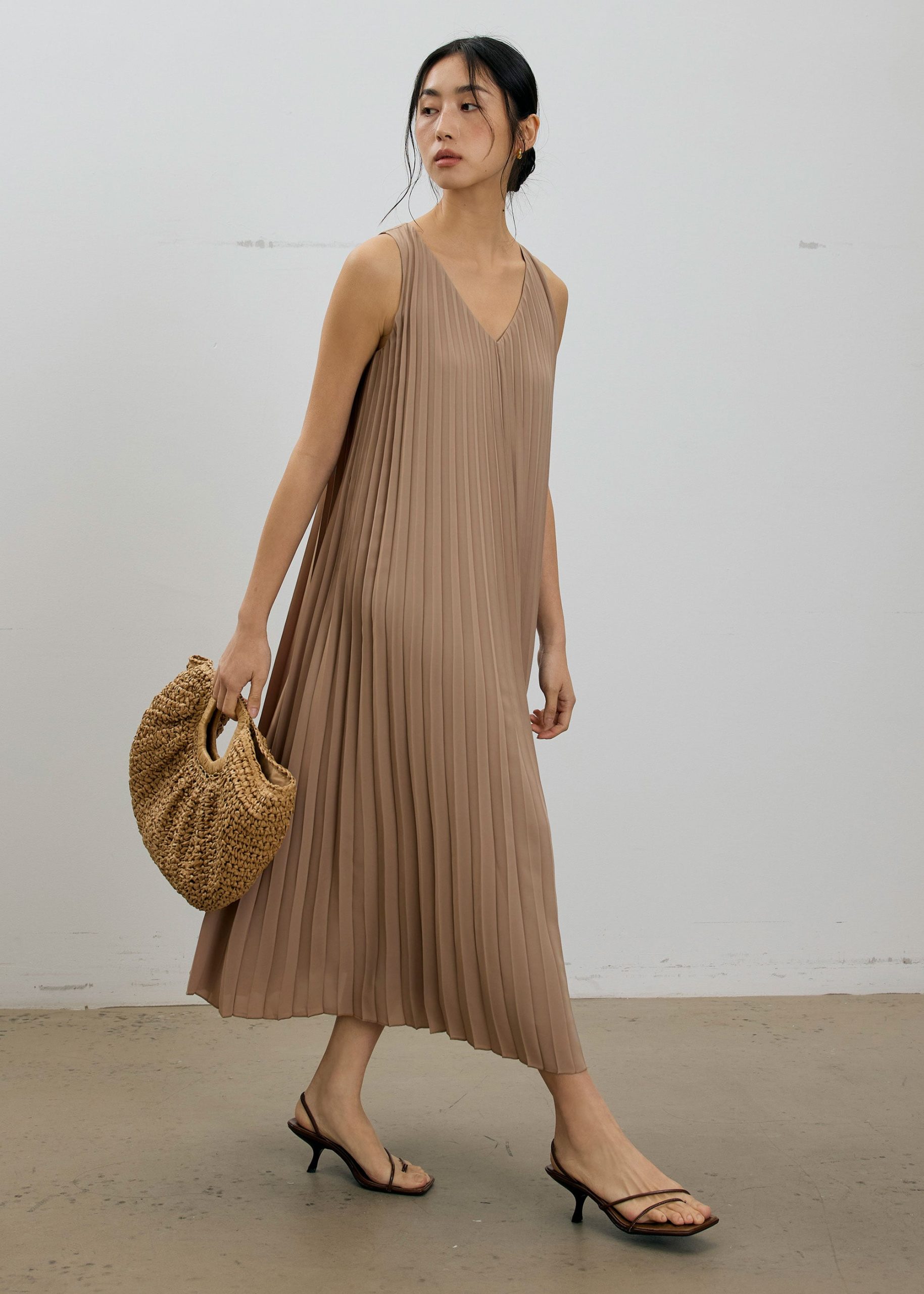 Willa Reversible Sunray Pleated Midaxi Dress - Image 6