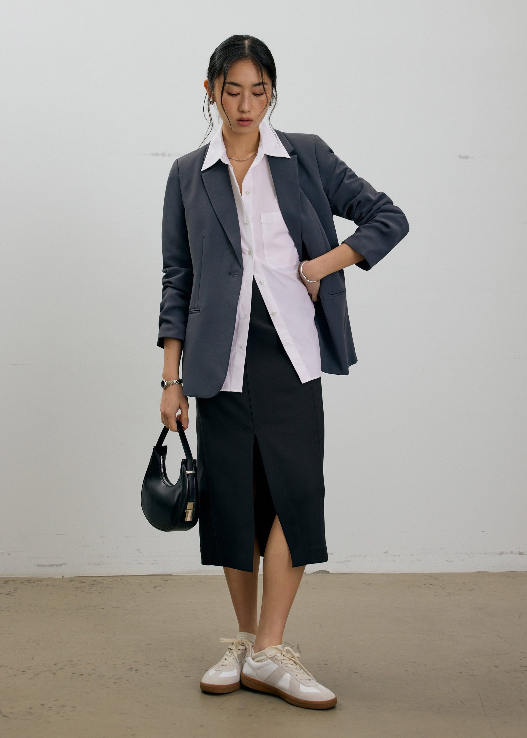 Vera Elastic Reversible Panelled Midi Skirt - Image 6