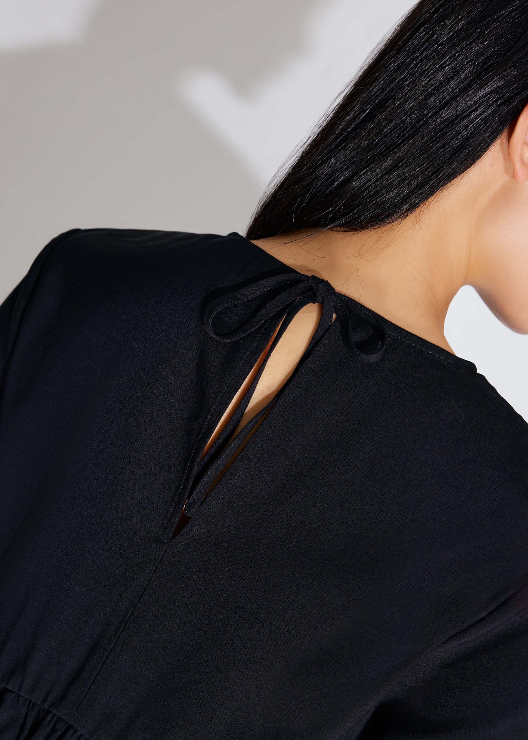 Round Neck Peplum Shell Top - Image 4