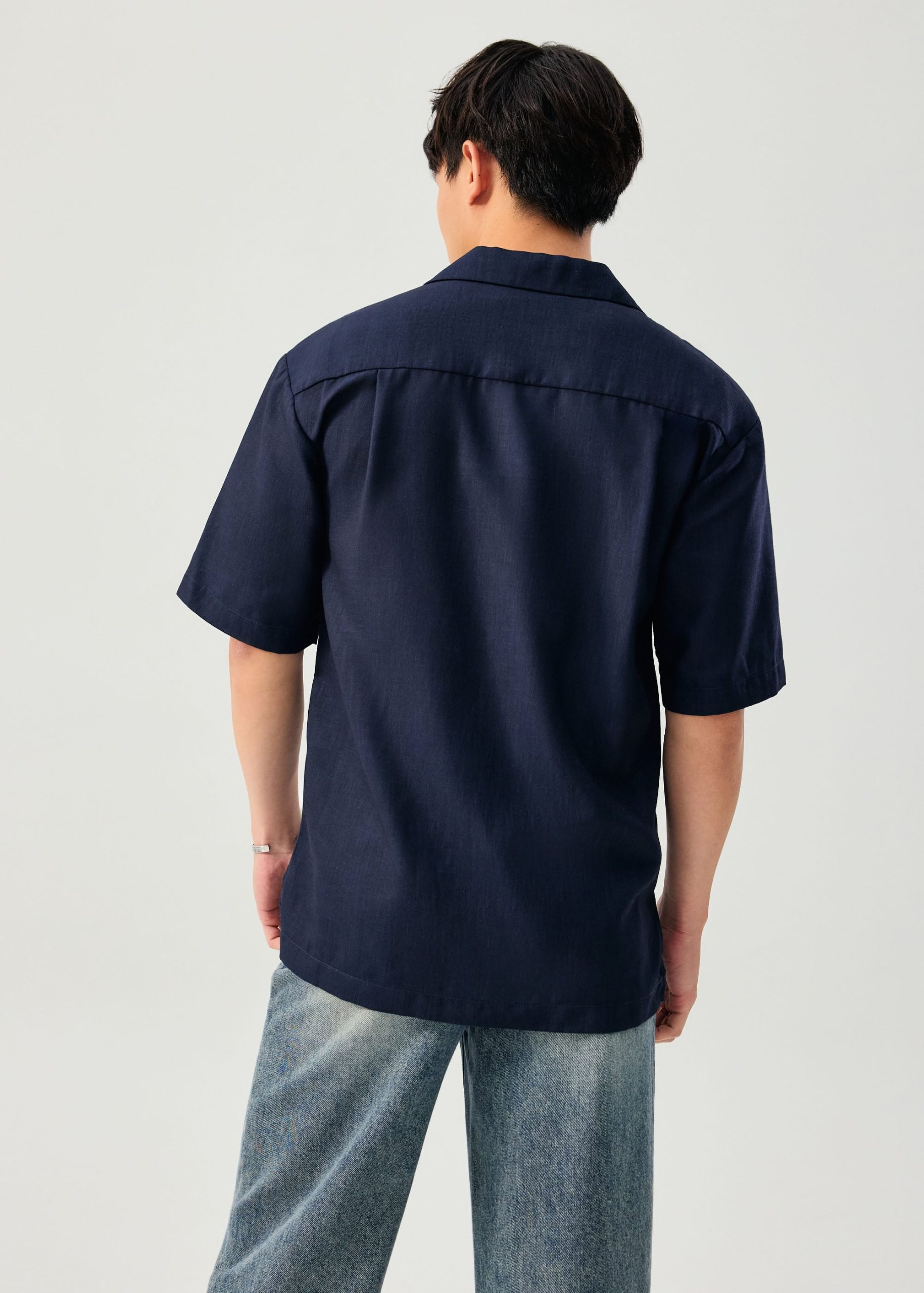 Unisex Bowling Shirt in Vivid Blooms - Image 5